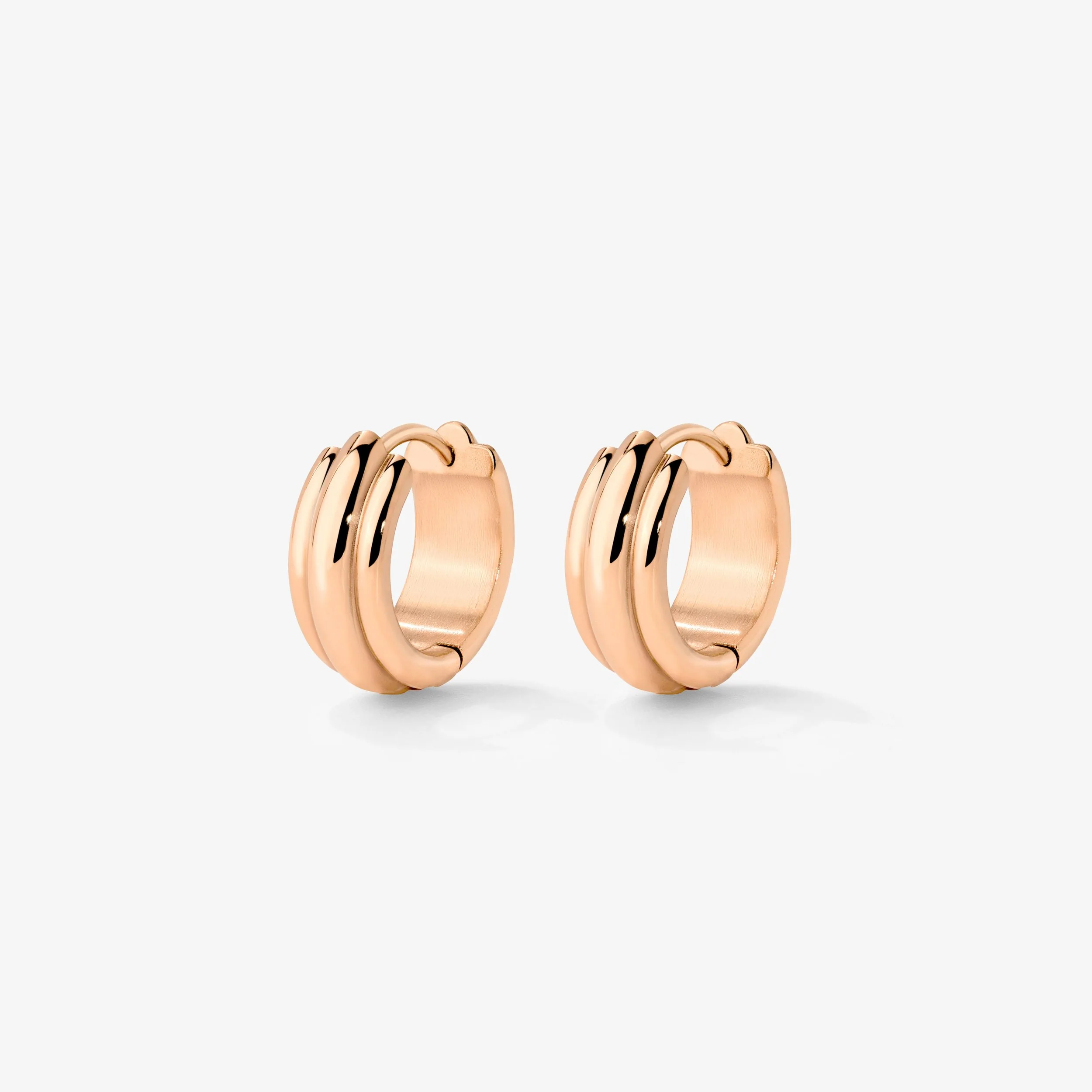 Halo Hoops Rose Gold