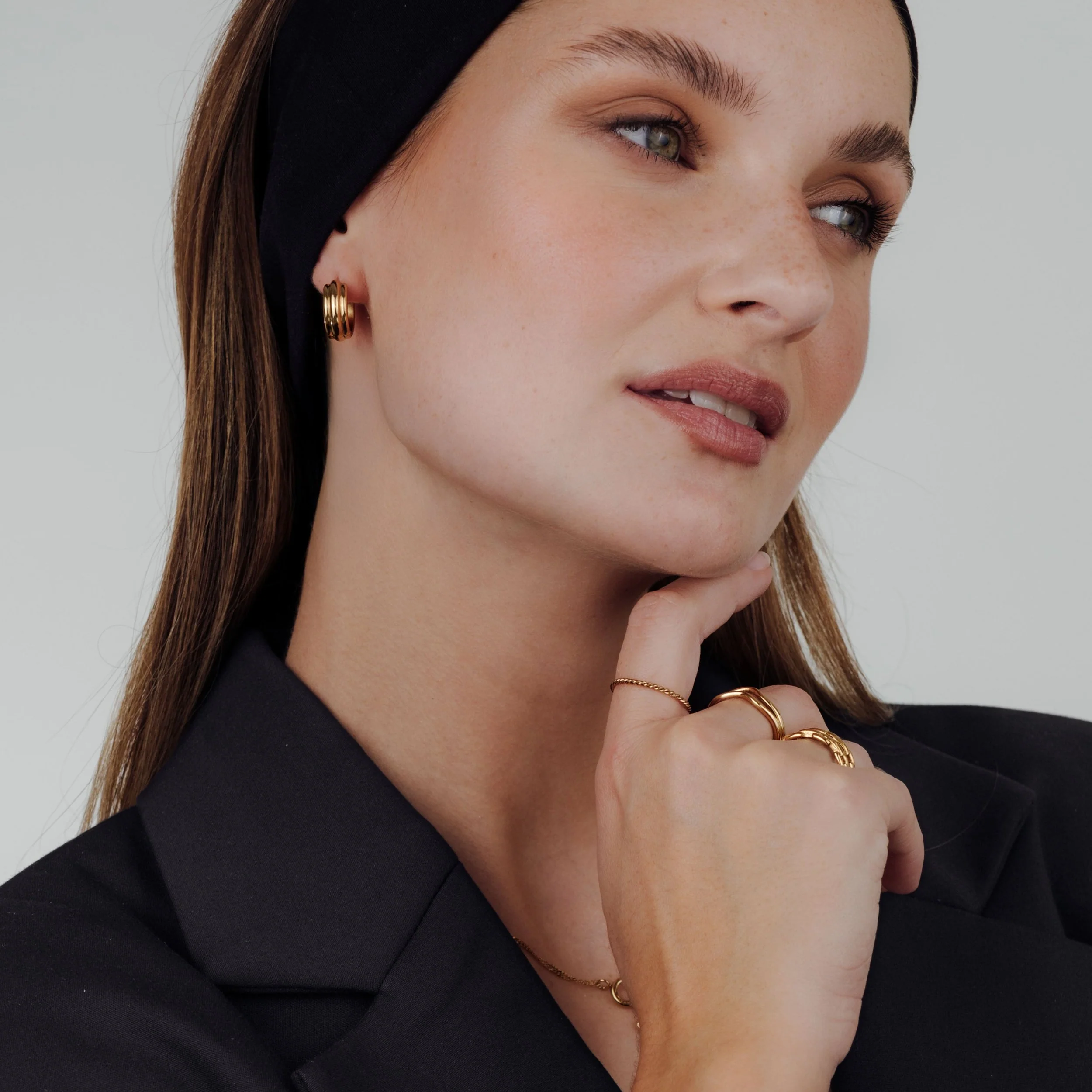 Halo Hoops Rose Gold - Image 2