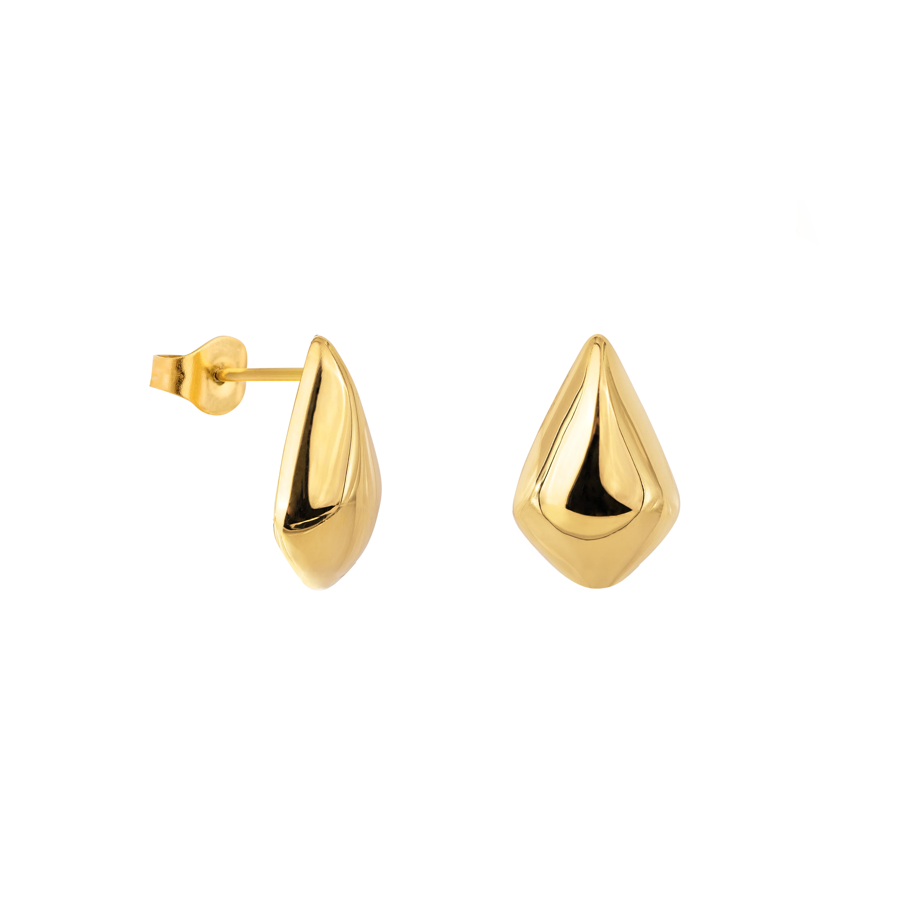Happy Tears Studs Gold