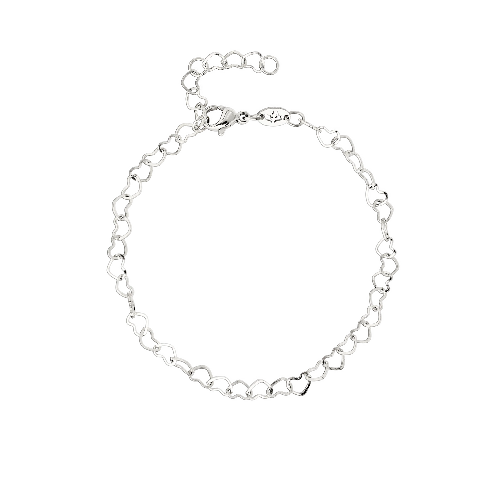 Heart after Heart Bracelet Silver