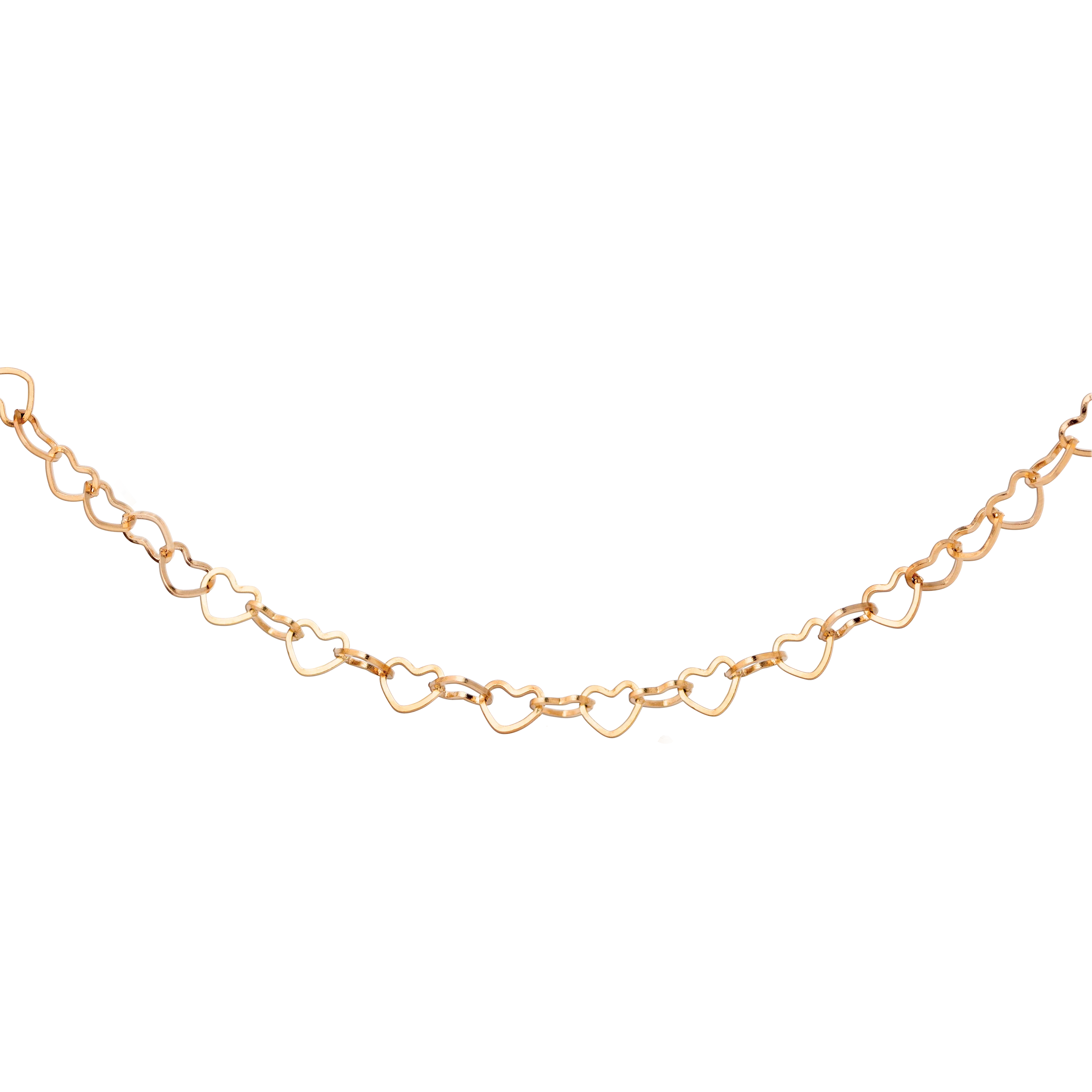 Heart after Heart Necklace Rose Gold