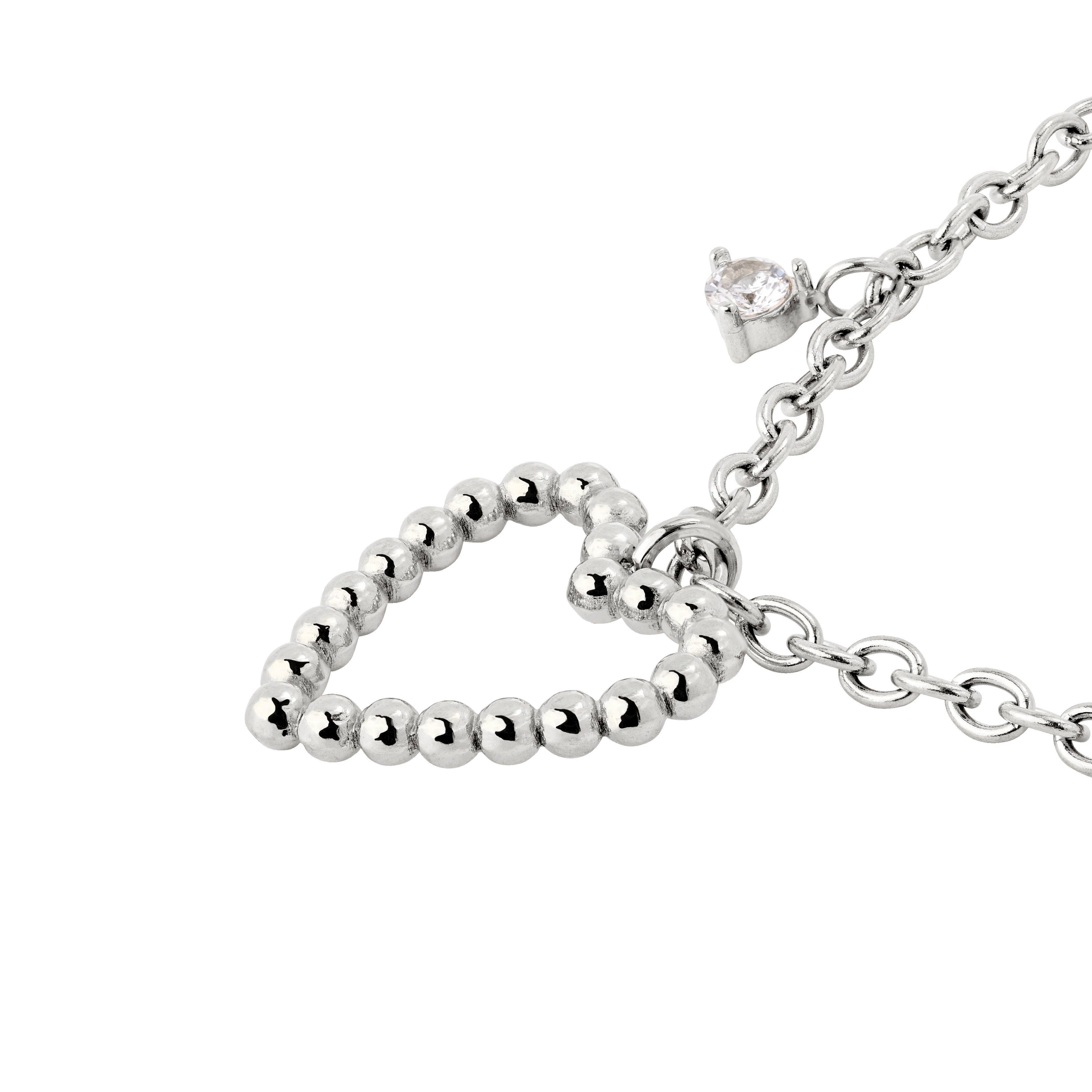 Heart of Gold Necklace Silver - Image 3