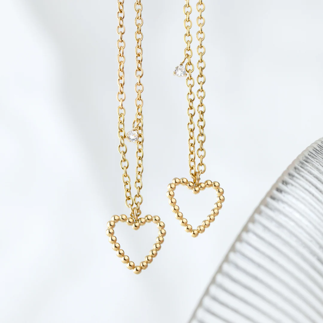 Heart of Gold Necklace Silver - Image 4