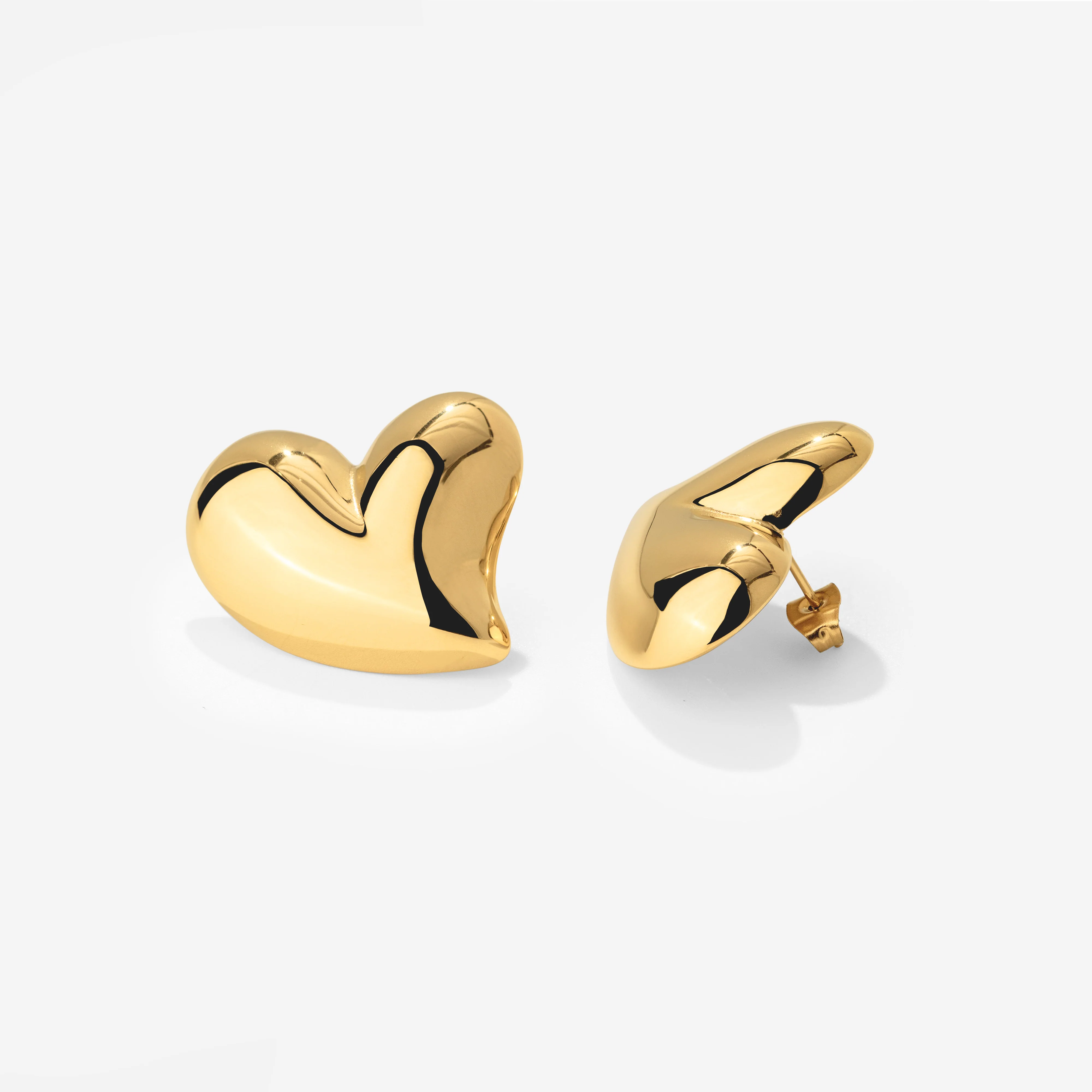 Heartie Studs Gold - Image 3