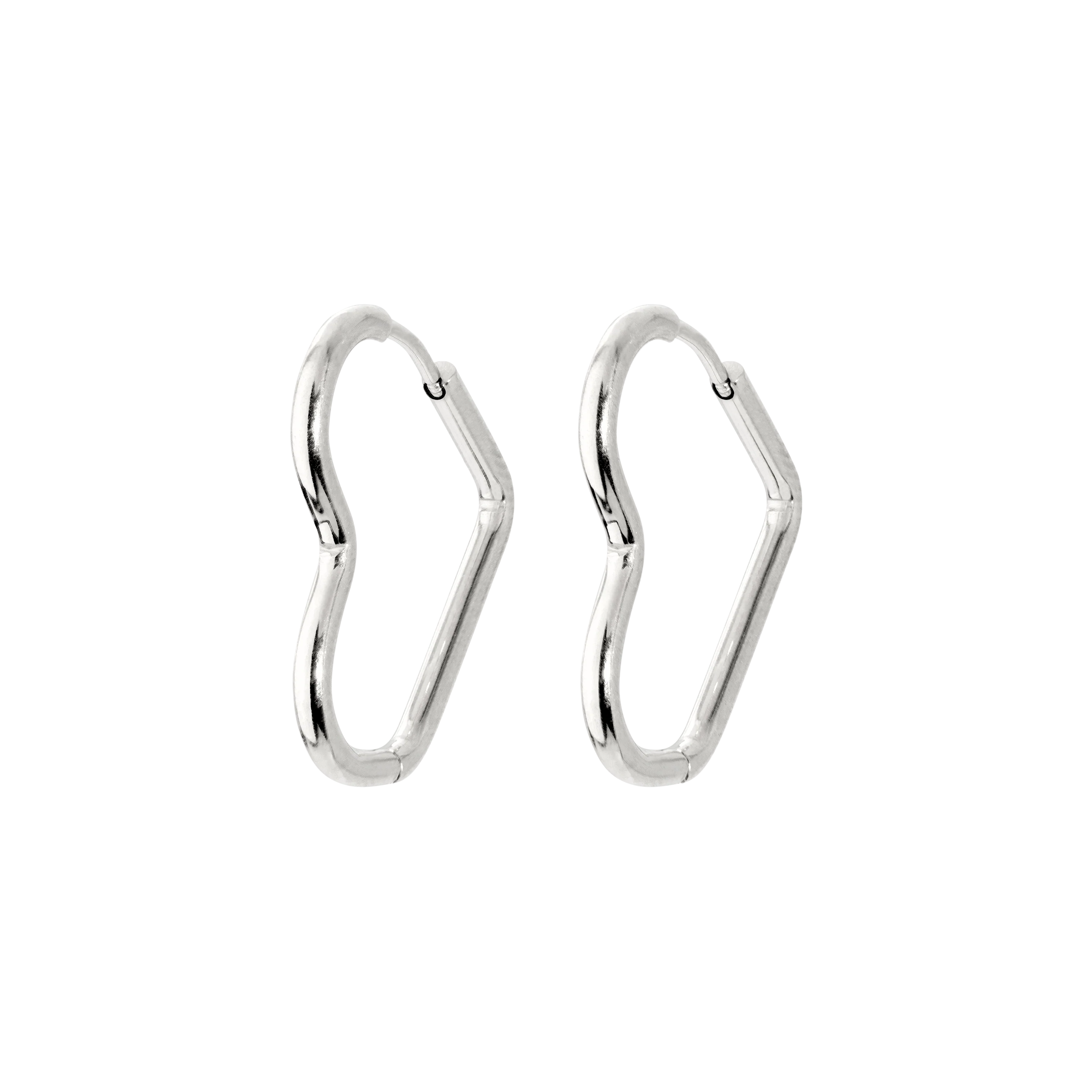 Heartily Hoops Small Silver