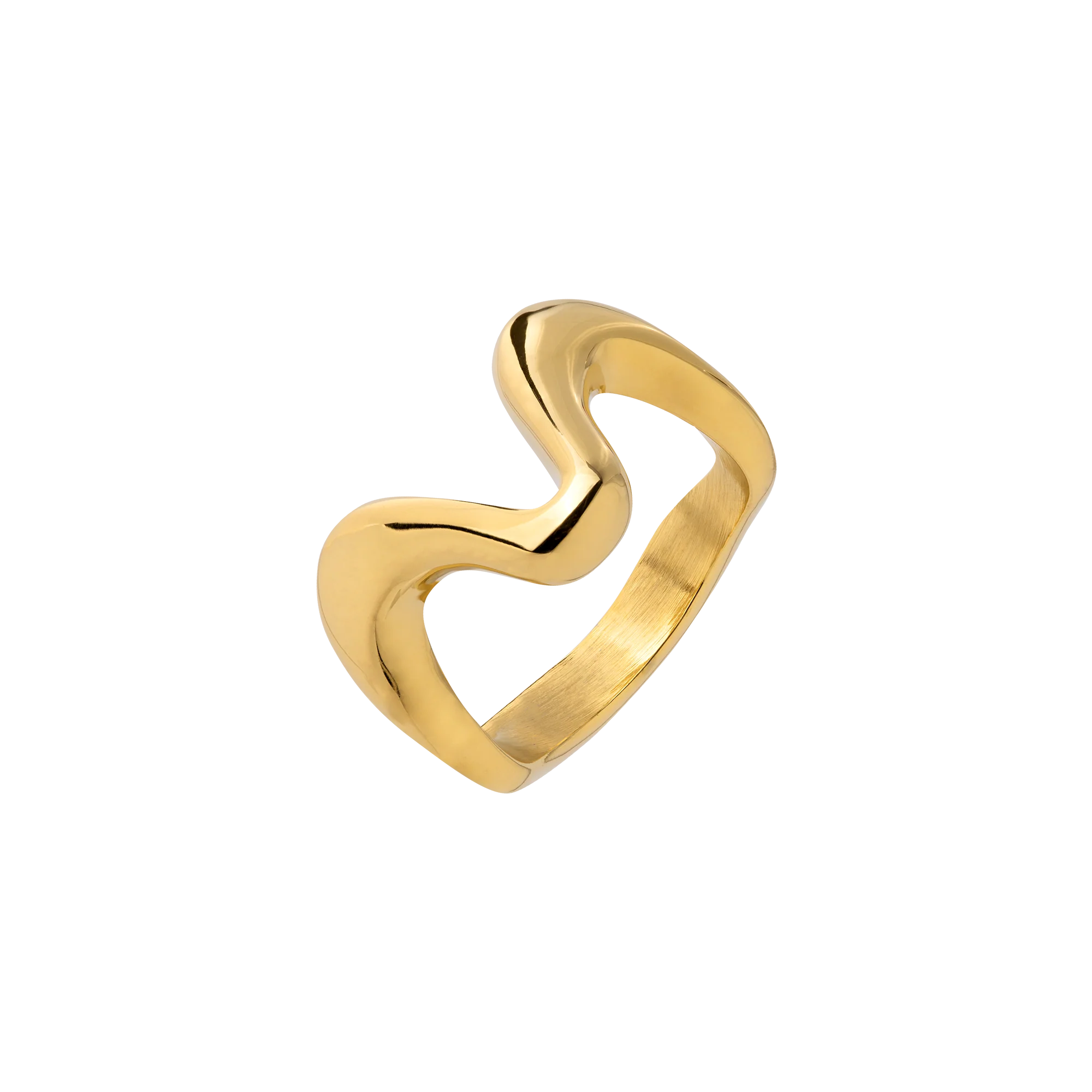 High 'n' Low Ring Gold