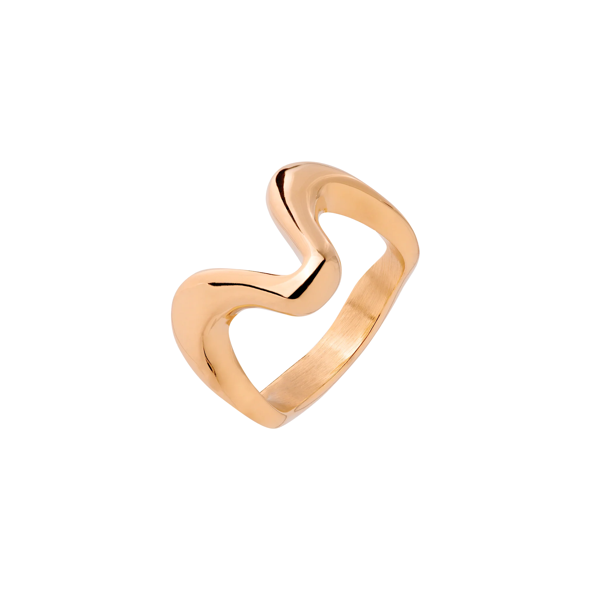 High 'n' Low Ring Rose Gold