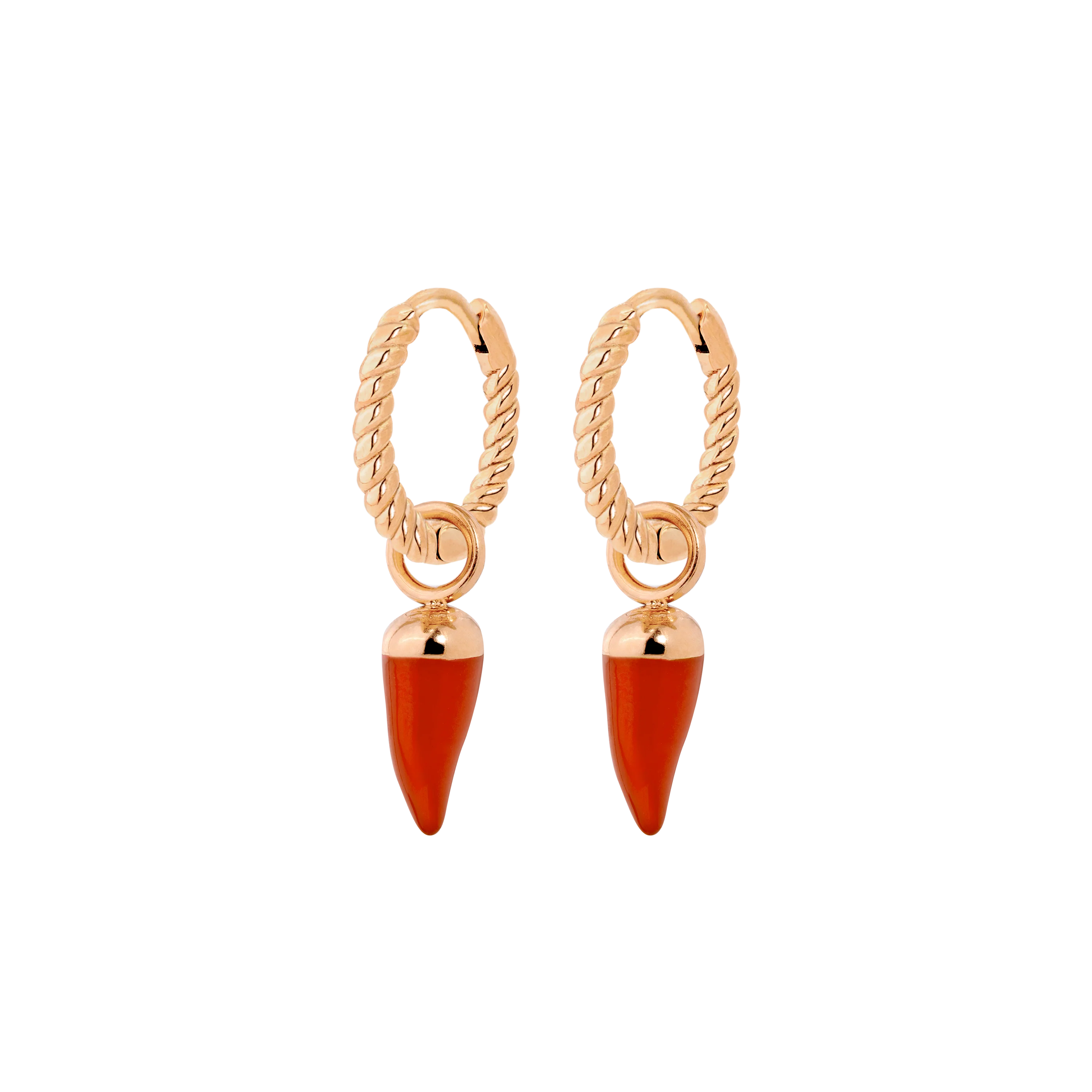 Hot 'n' Spicy Twisted Hoop Set Baby Rose Gold
