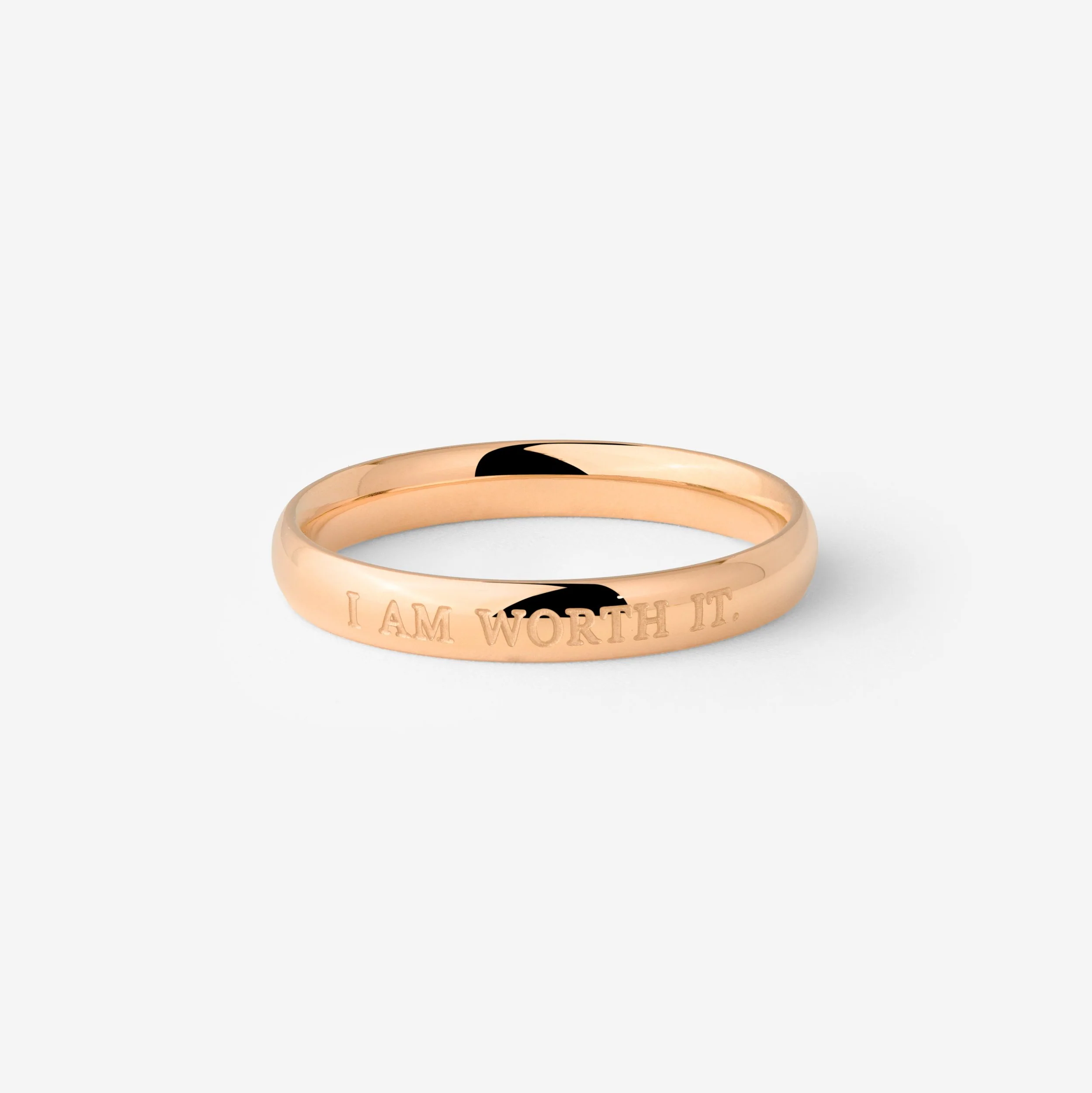 I am worth it Ring rose gold