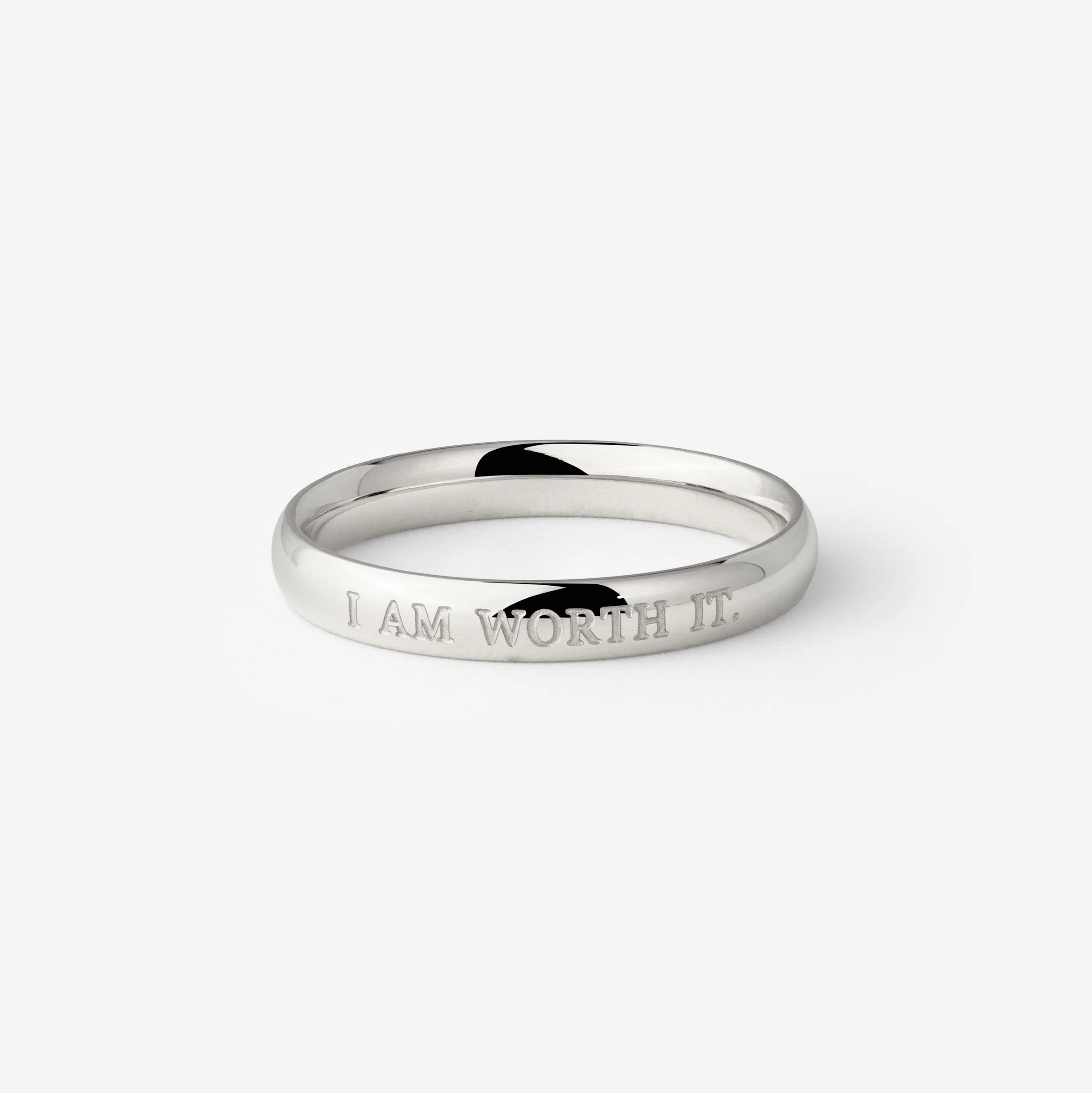 I am worth it Ring Silver