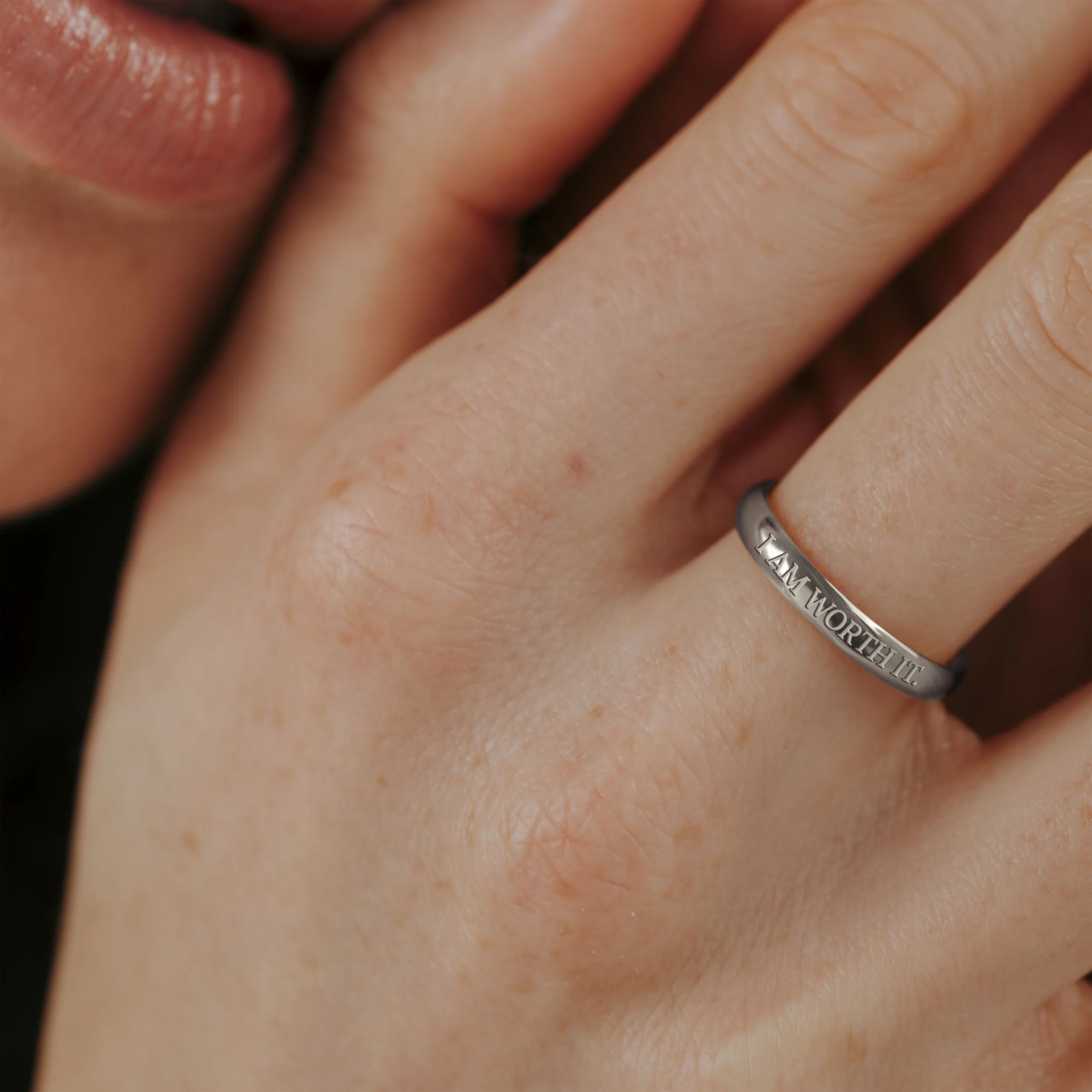 I am worth it Ring Silver - Image 2