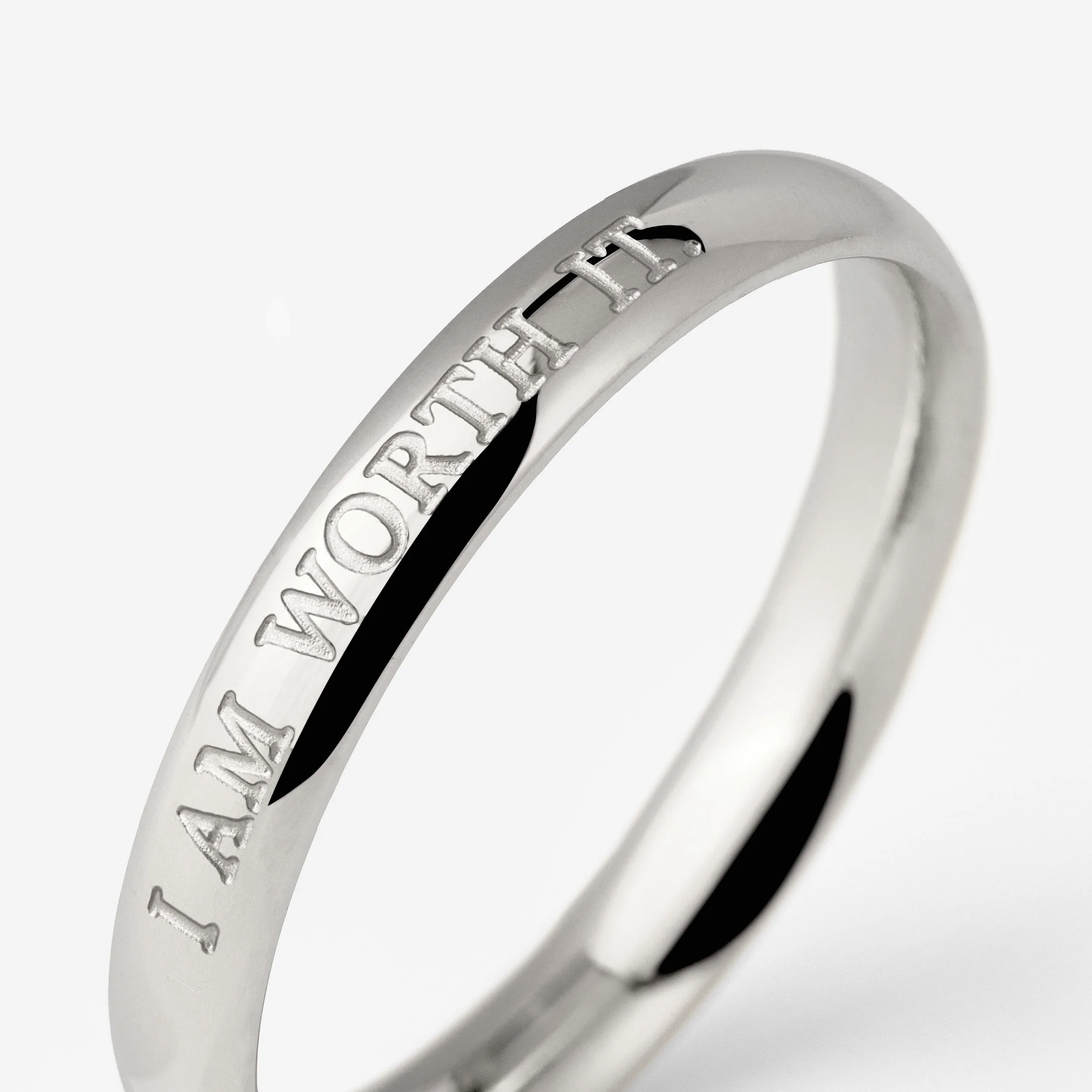 I am worth it Ring Silver - Image 3