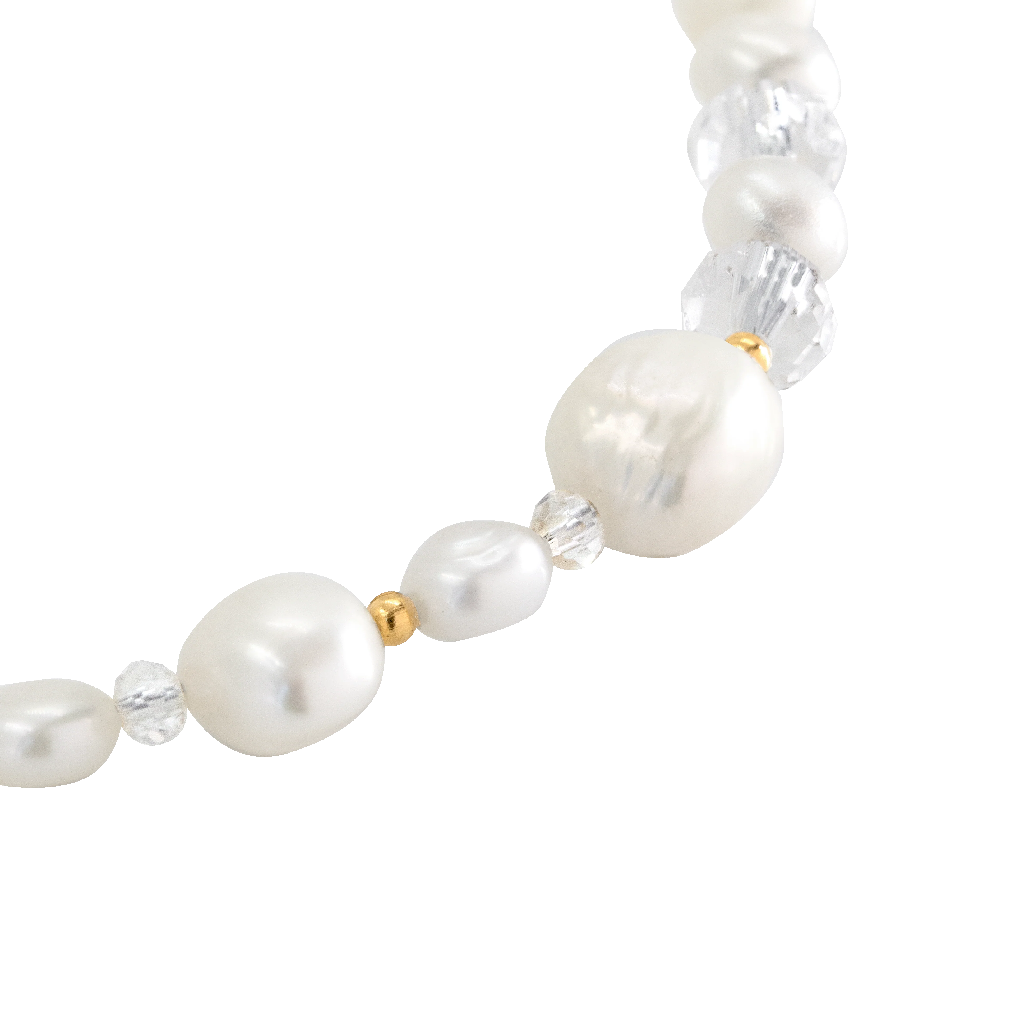 Icy Cool Pearl Necklace Gold - Image 3