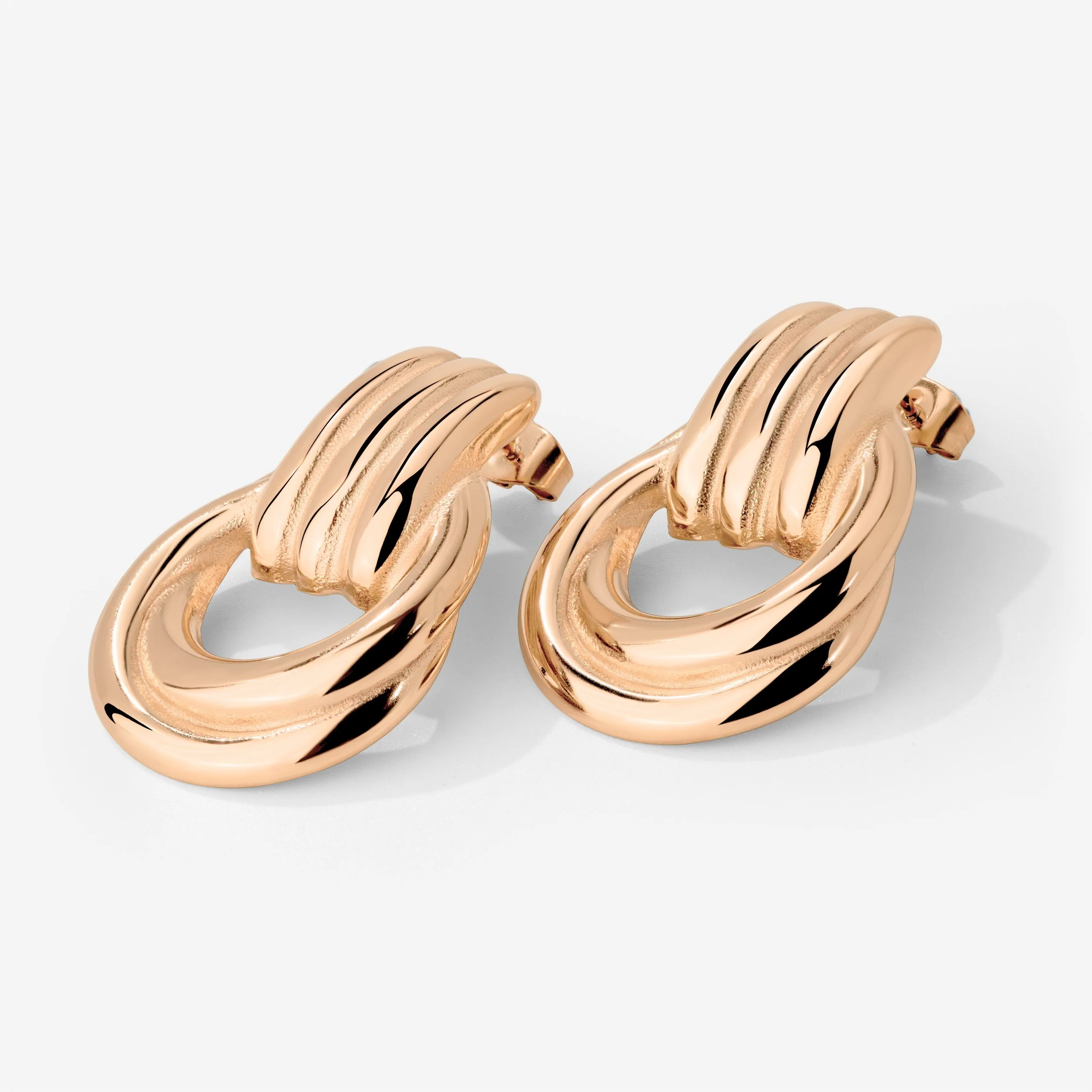 Infinity Loop Hoops Rose Gold - Image 4