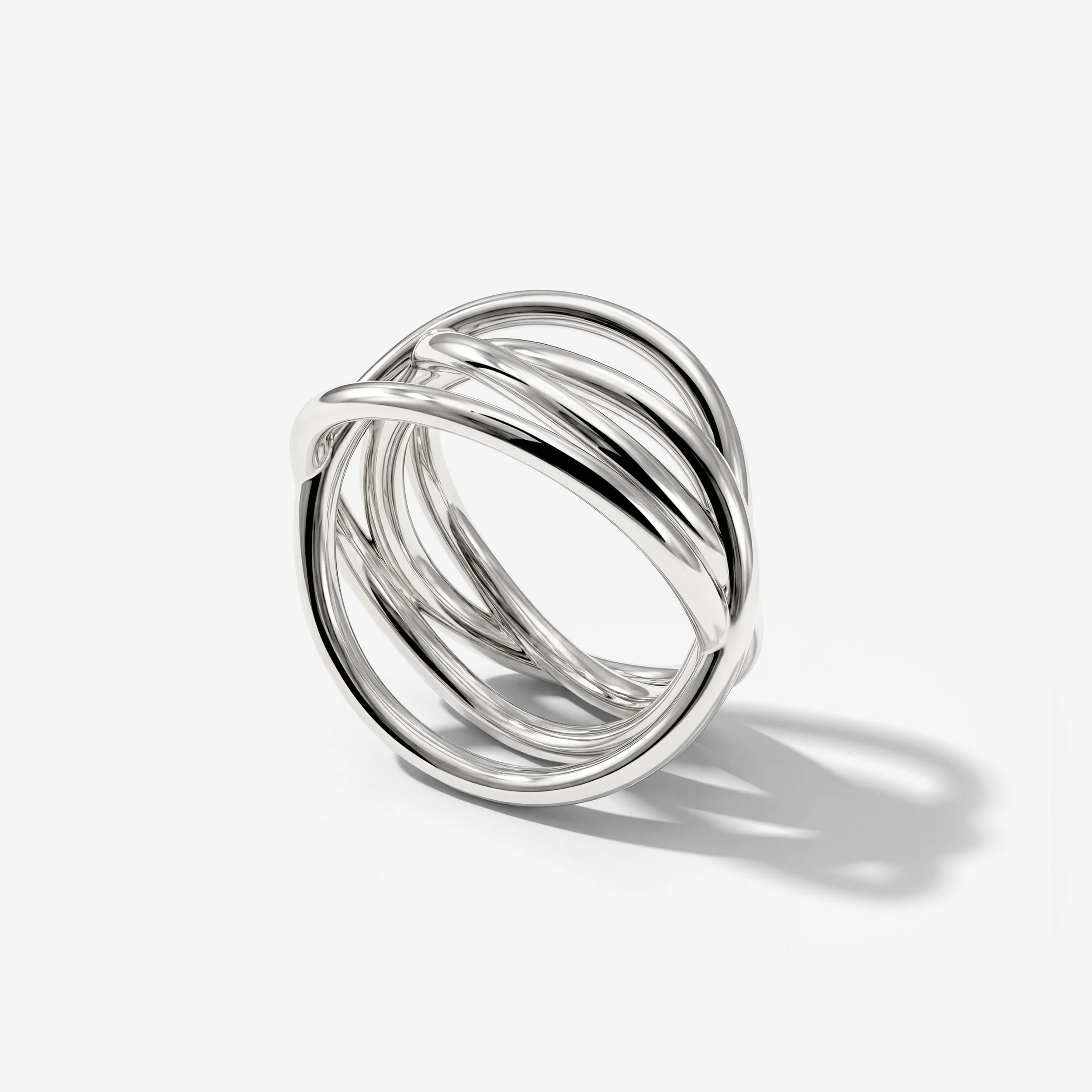 Intertwined Ring Silber