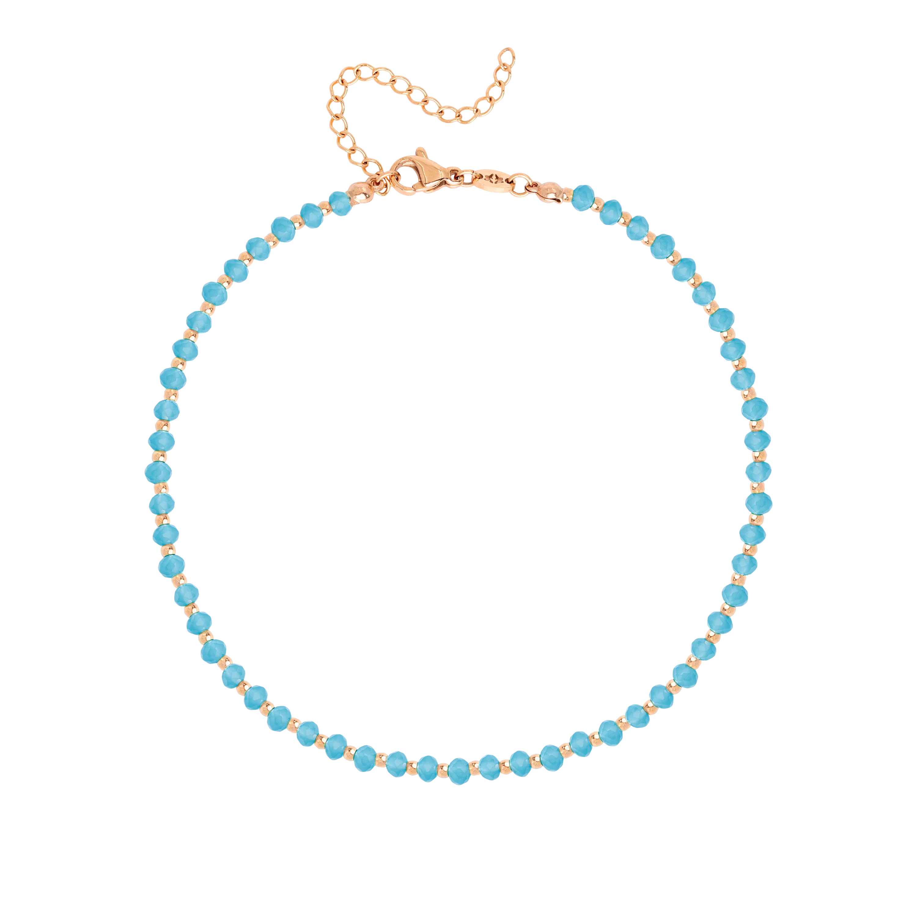 Into the Blue Anklet Rose Gold