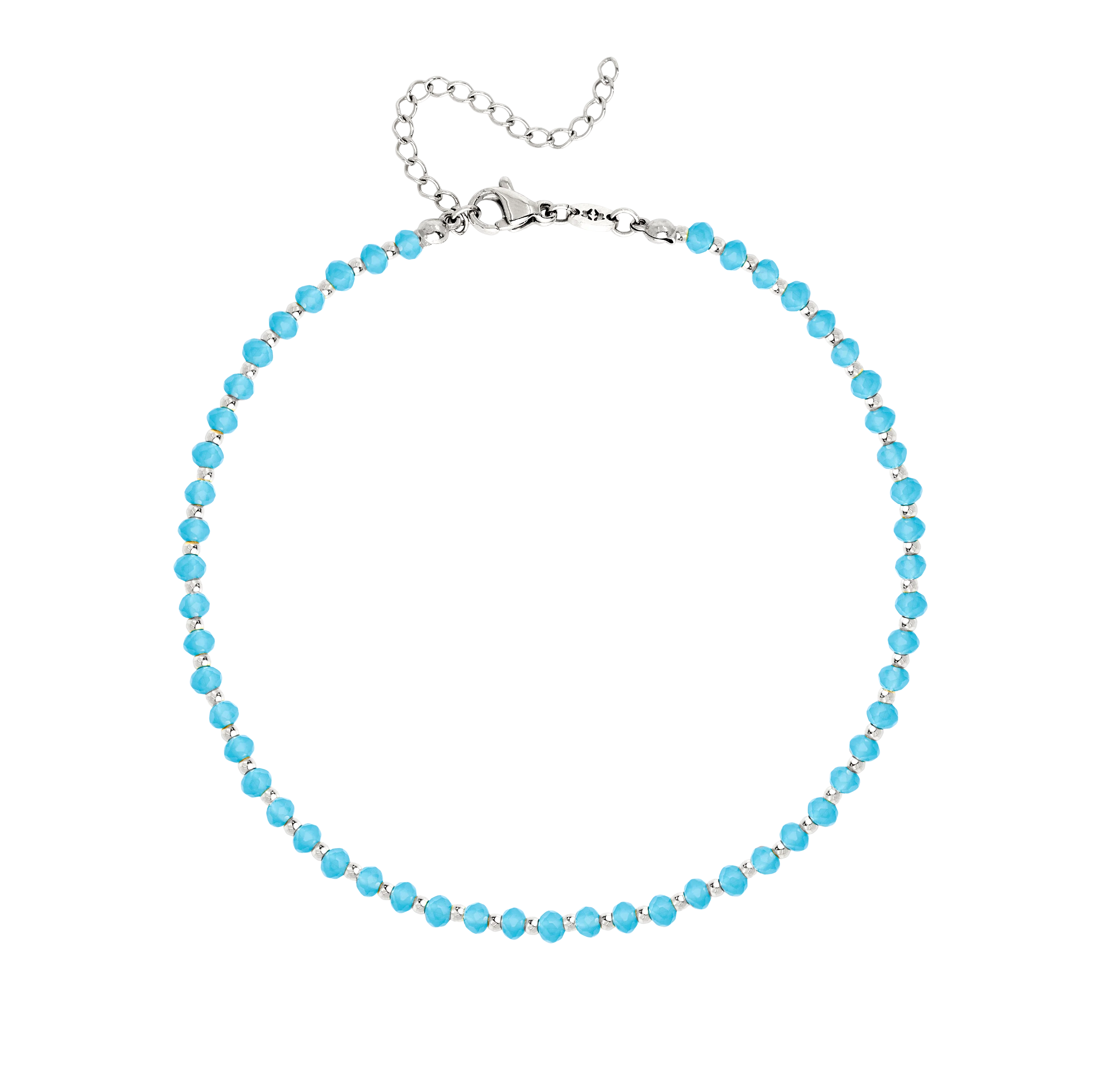 Into the Blue Anklet Silver