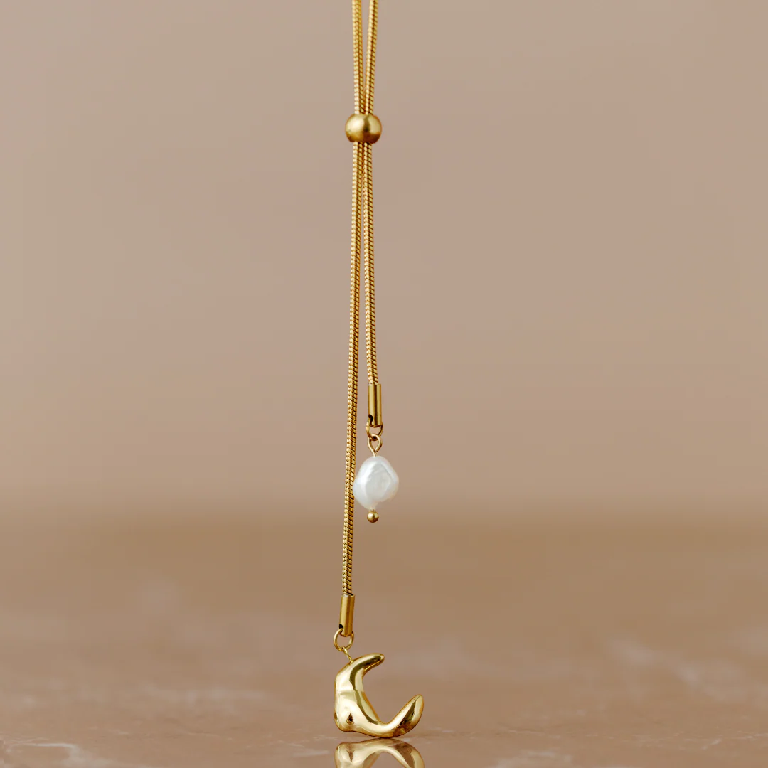 Joyful Jule Y-Necklace Rose Gold - Image 3