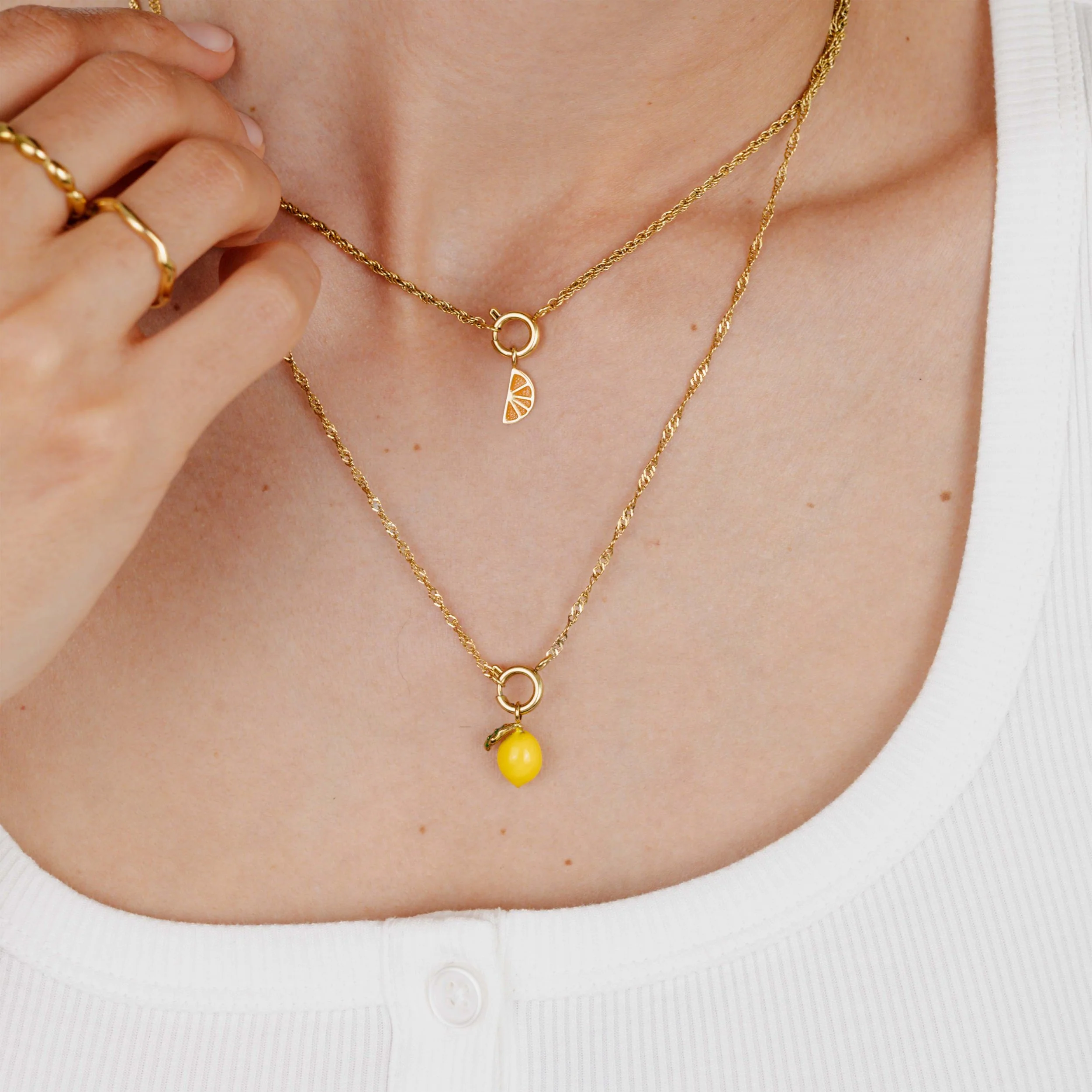 Juicy Rope Chain Necklace Set Gold - Image 3
