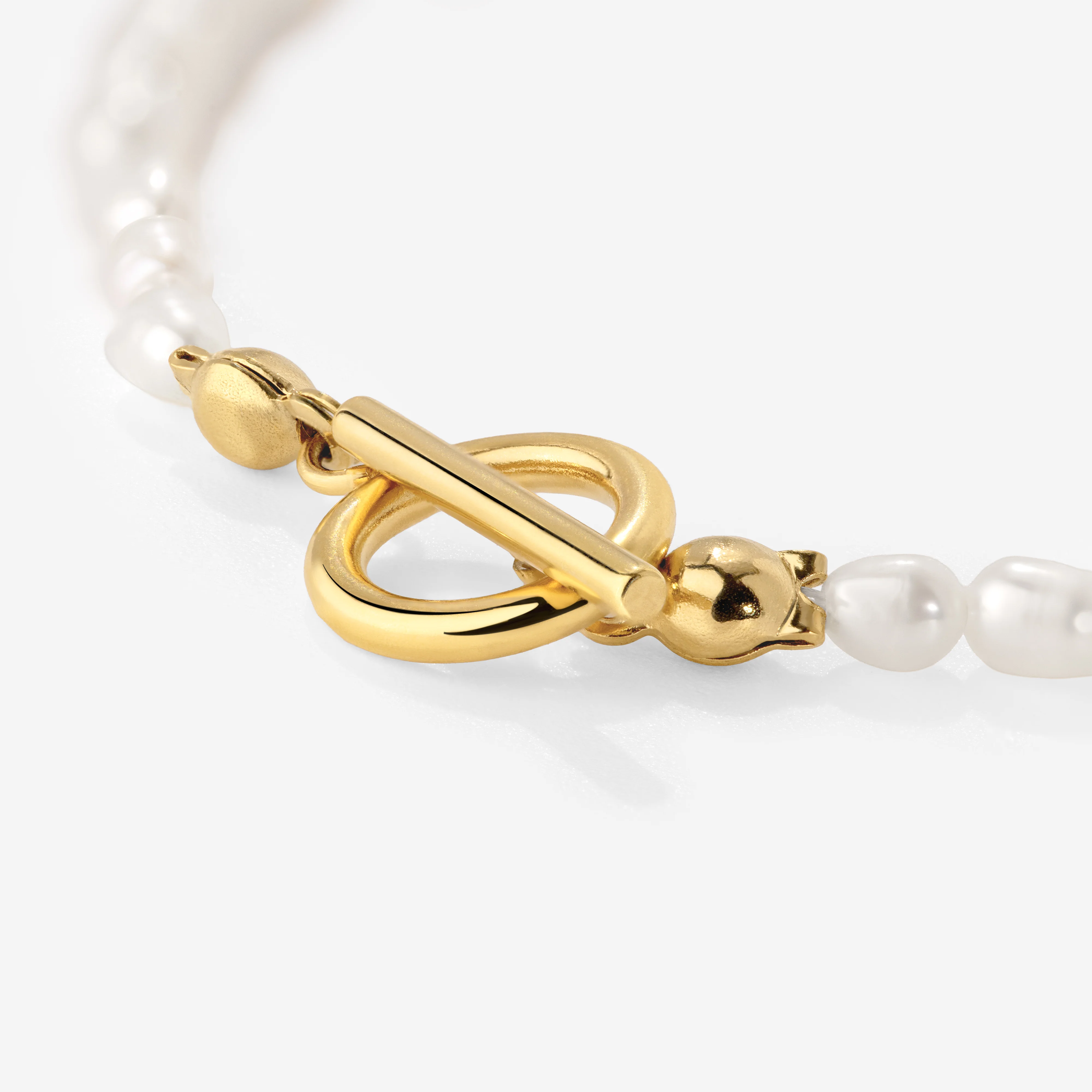 Lenis Loving Pearl Bracelet Gold - Image 5