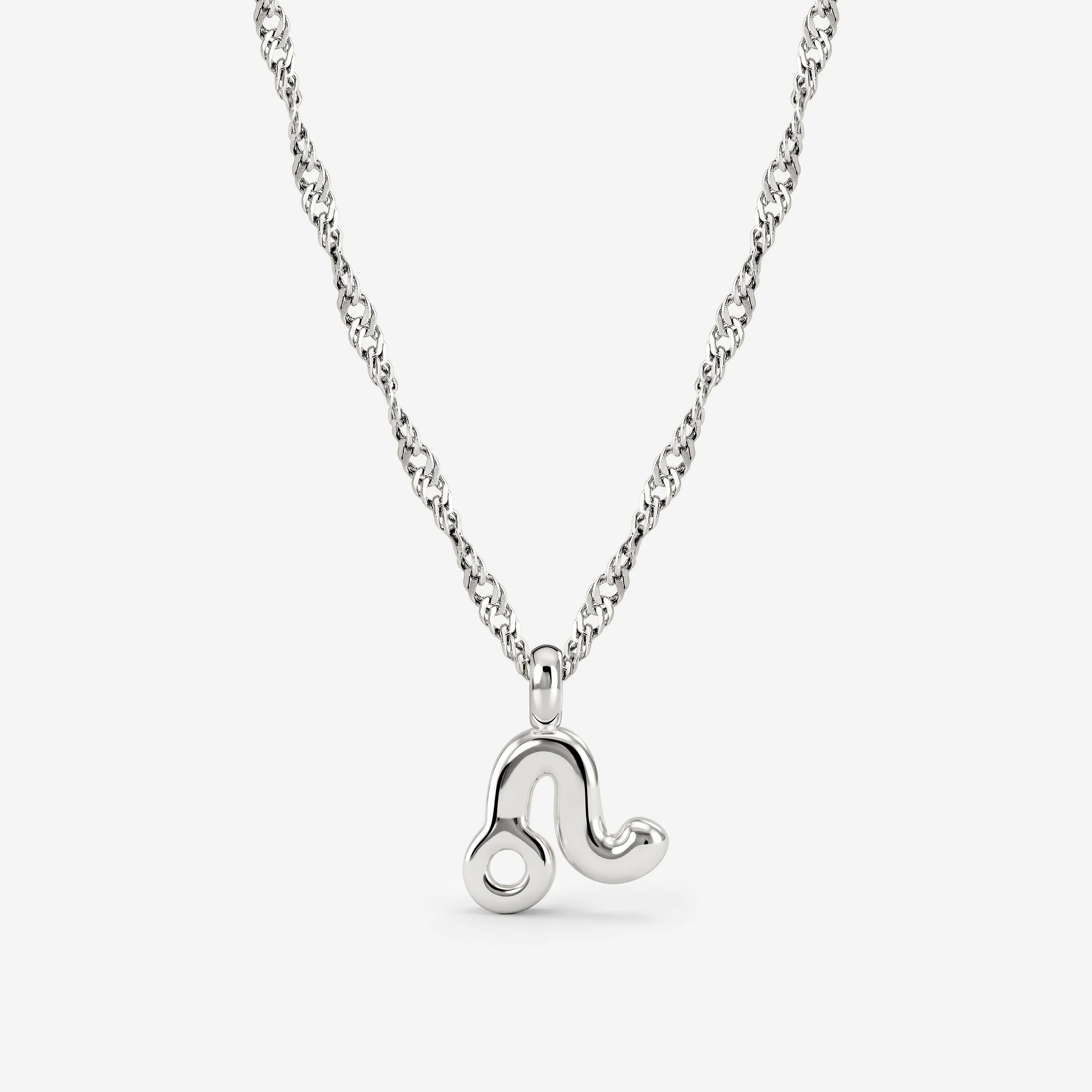 Leo Bubble Necklace Silver