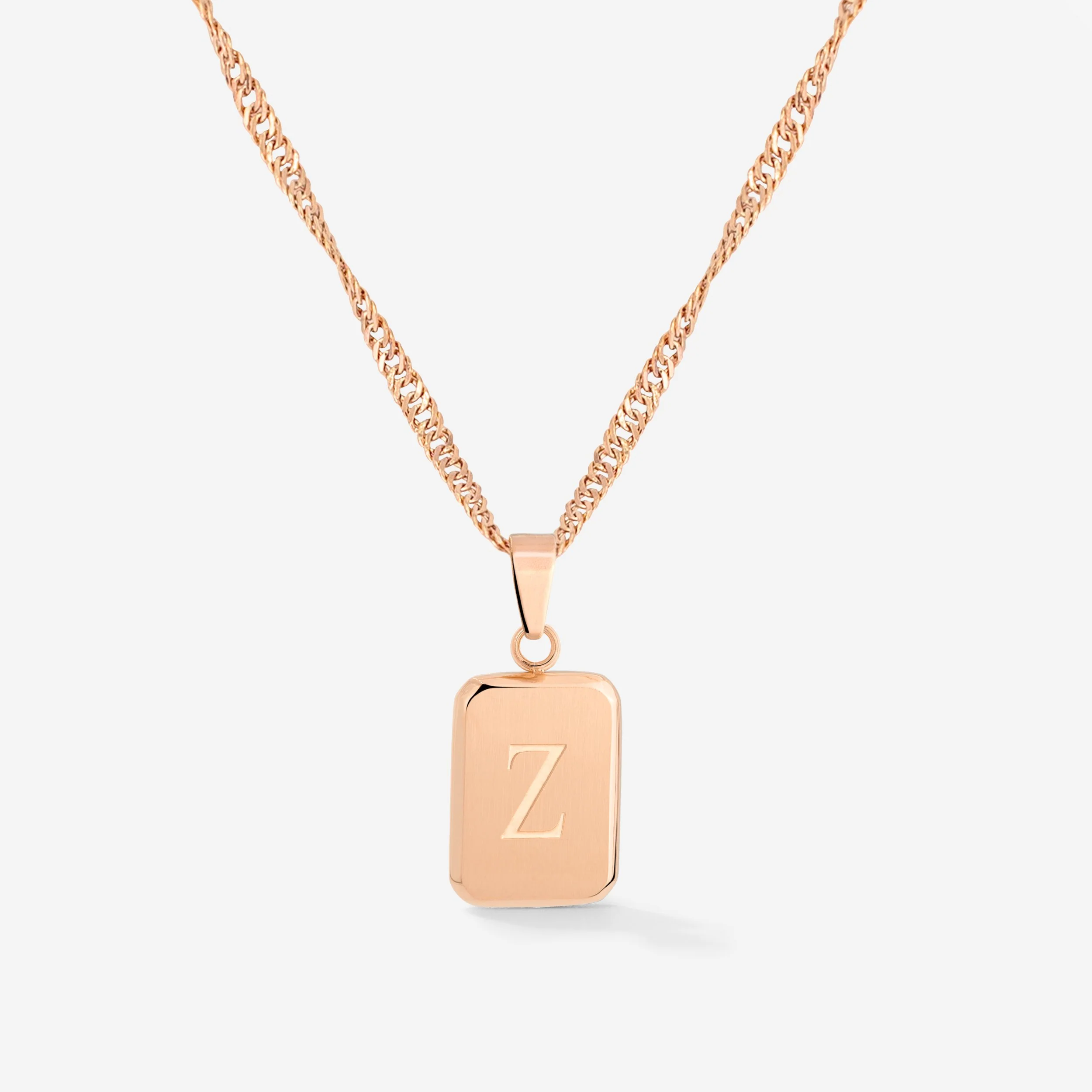 Letter Necklace Rose Gold - Image 23