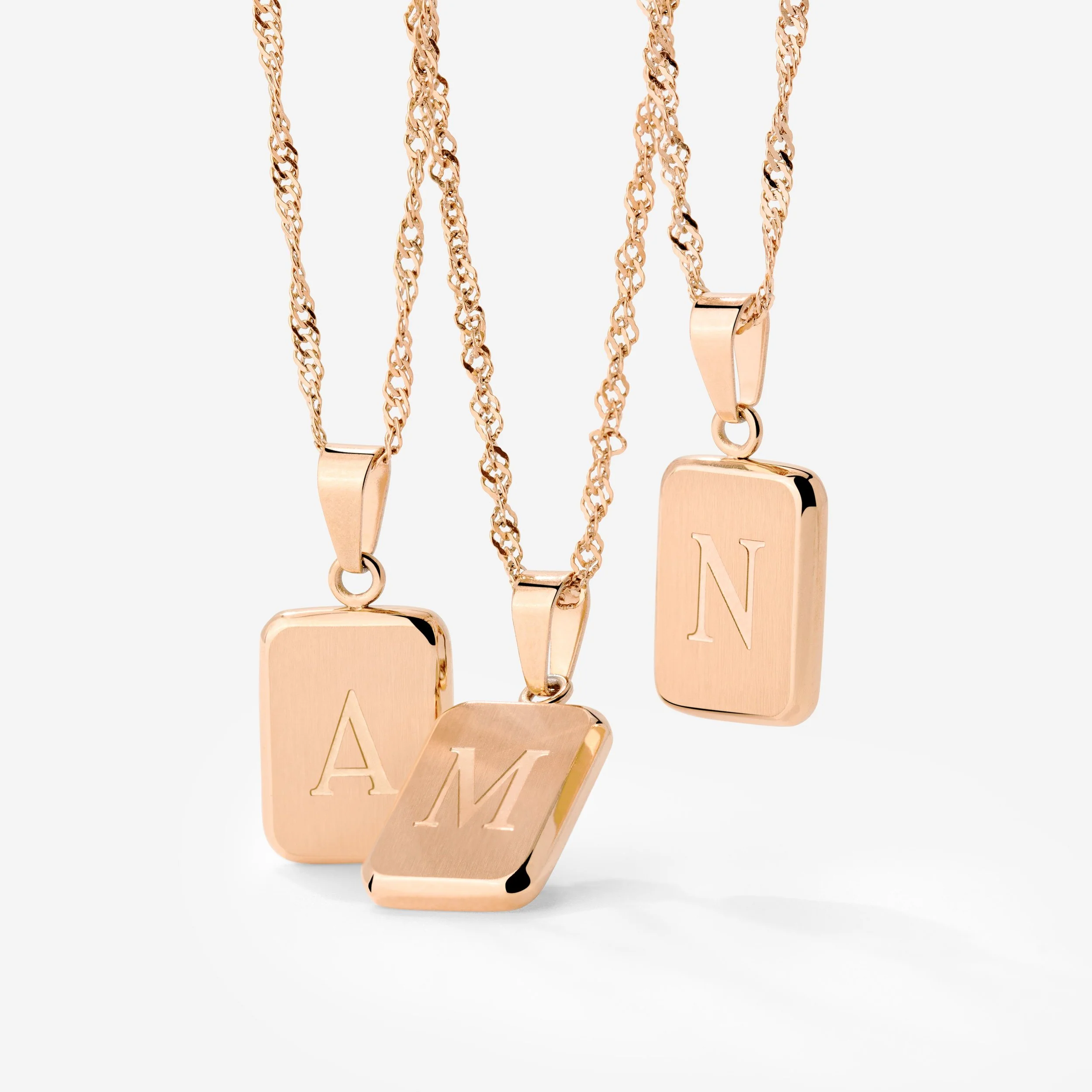 Letter Necklace Rose Gold - Image 32