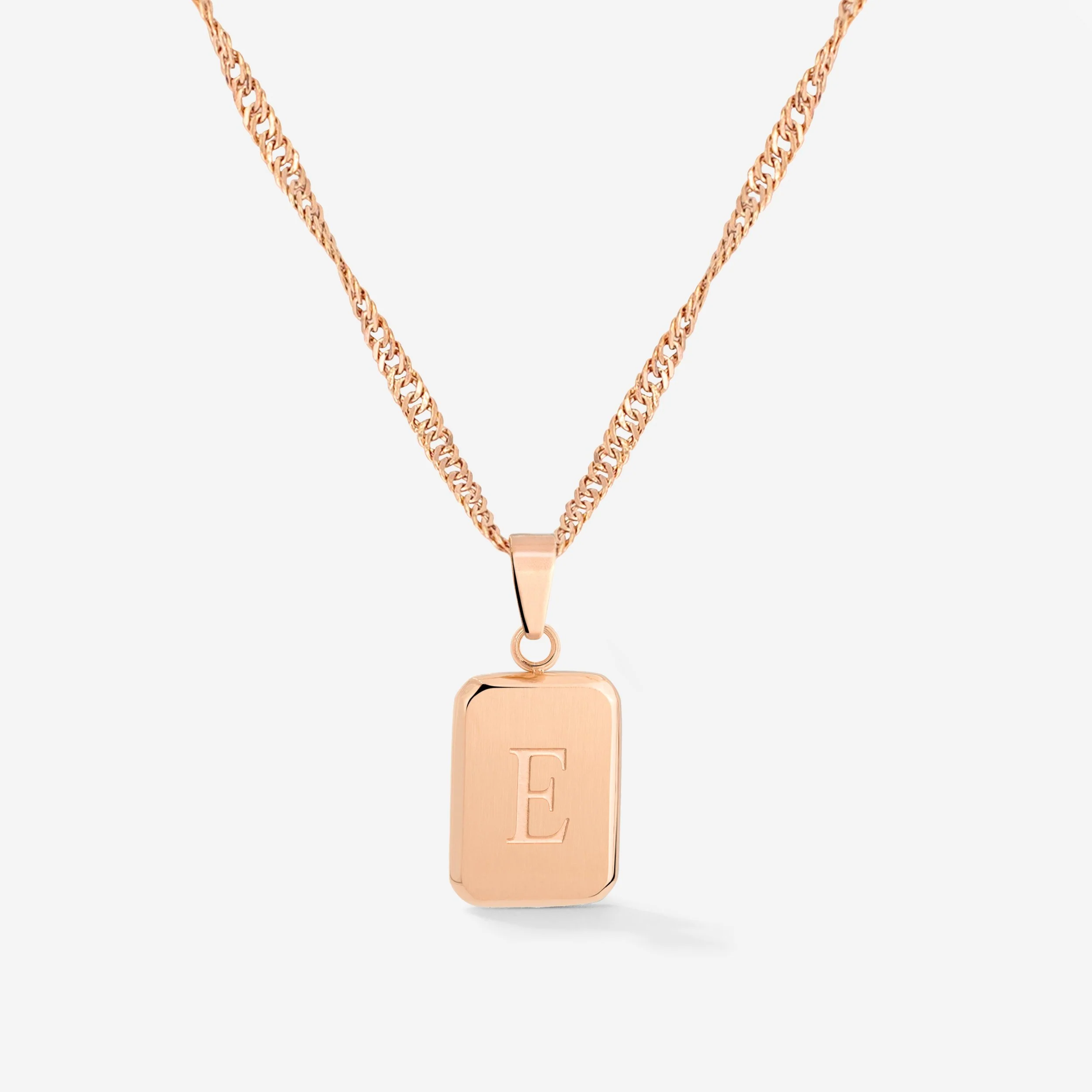 Letter Necklace Rose Gold - Image 4