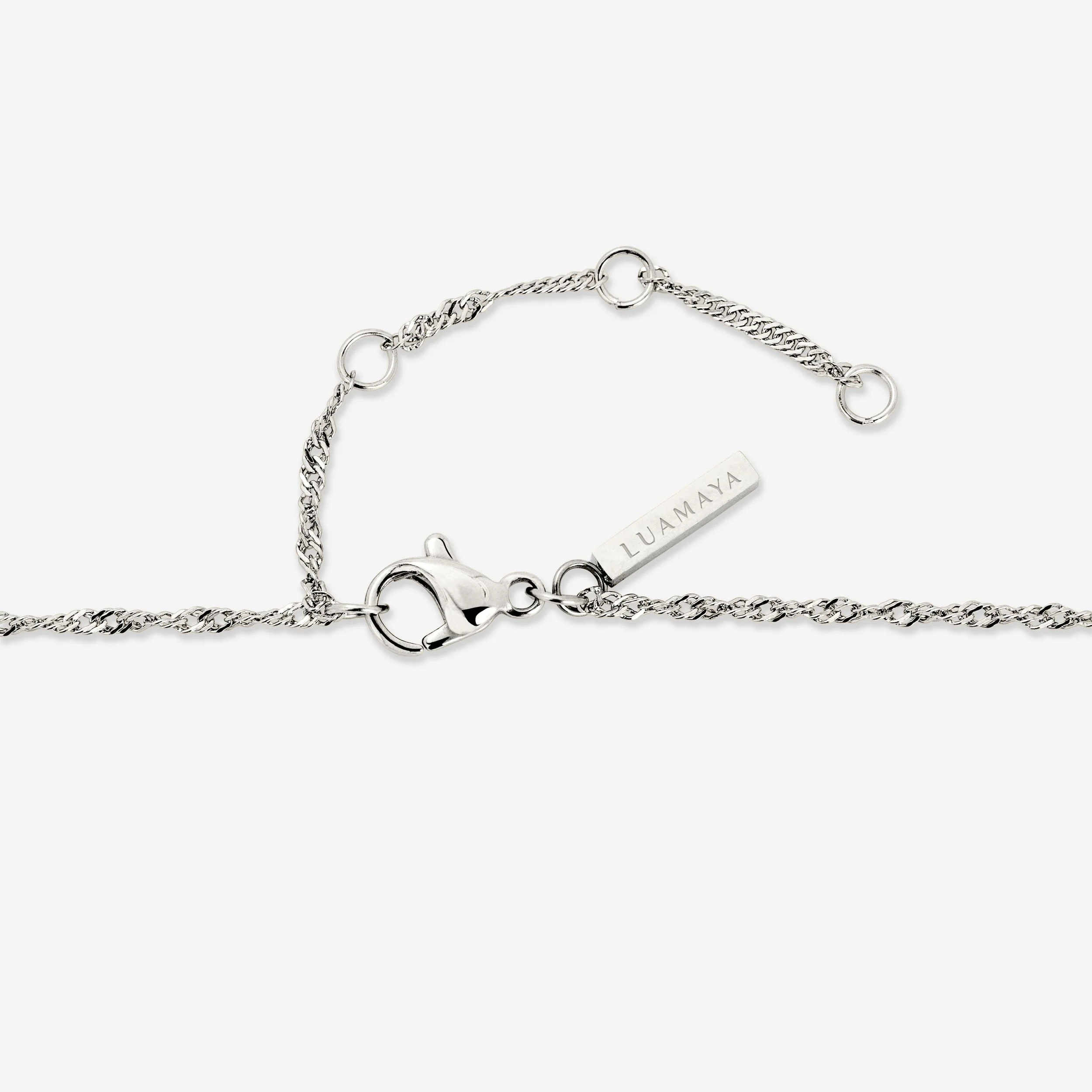 Letter Necklace Silver - Image 34