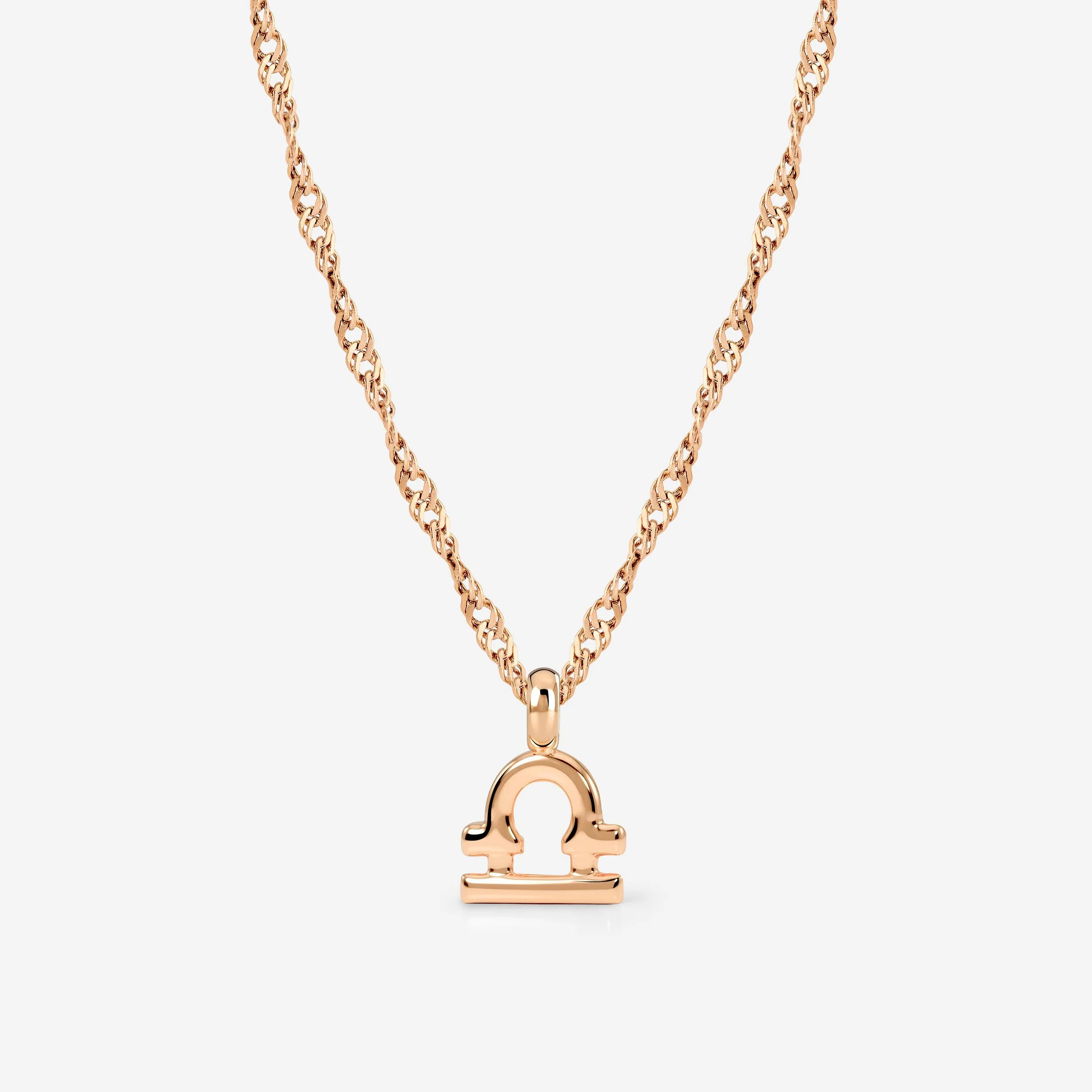 Libra Bubble Necklace Rose Gold