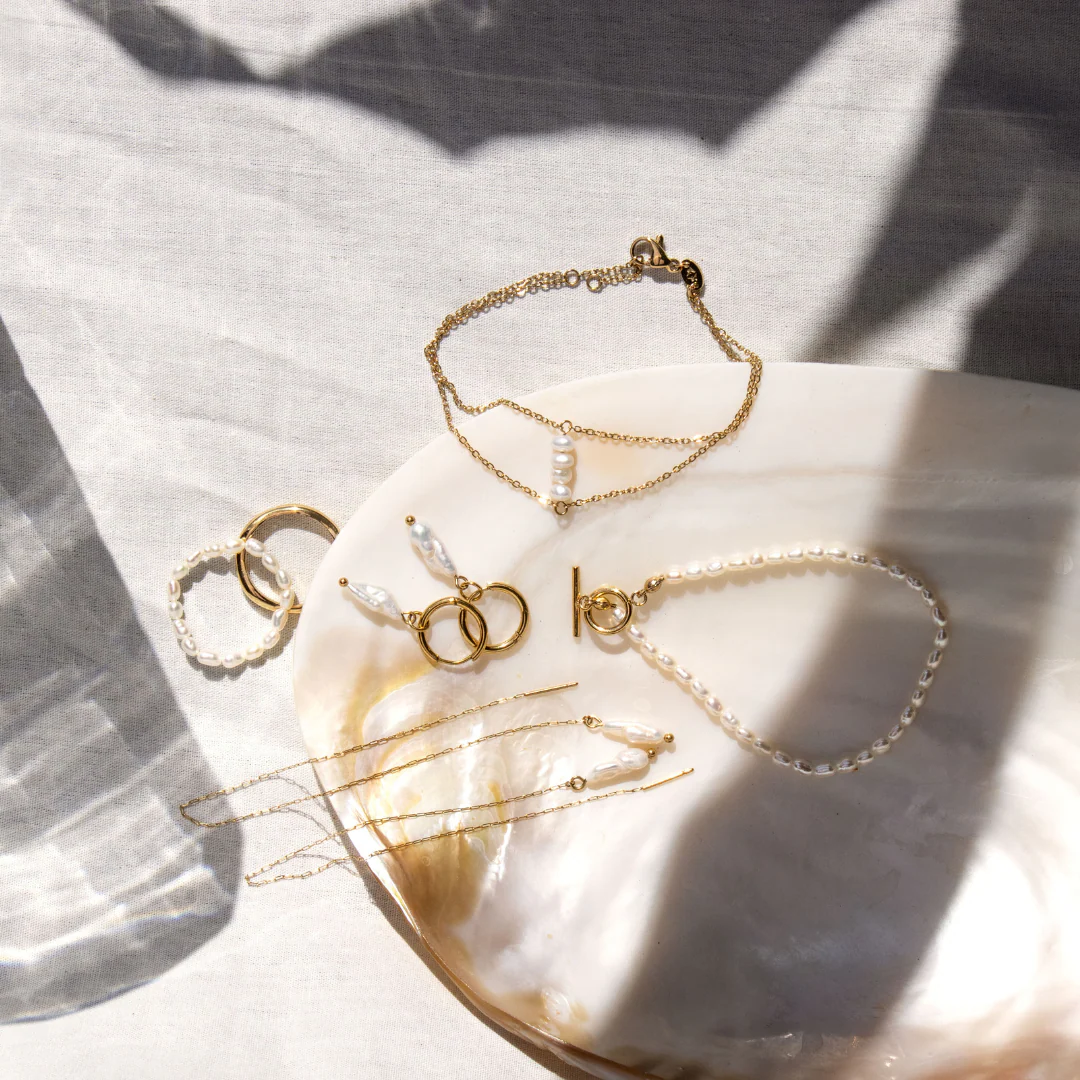 Lisys Pure Pearl Bracelet Gold - Image 4