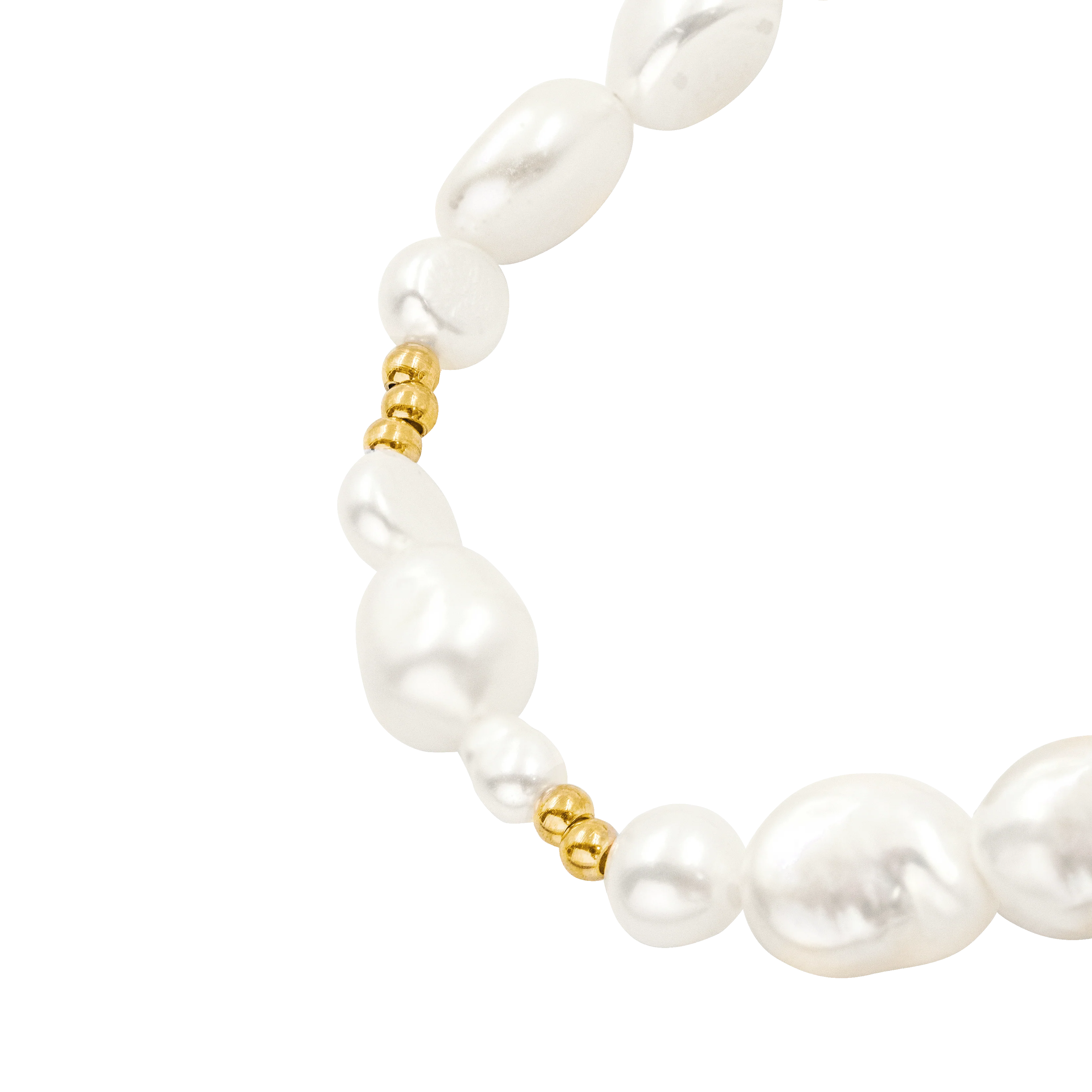 Little Big Pearl Bracelet Gold - Image 3