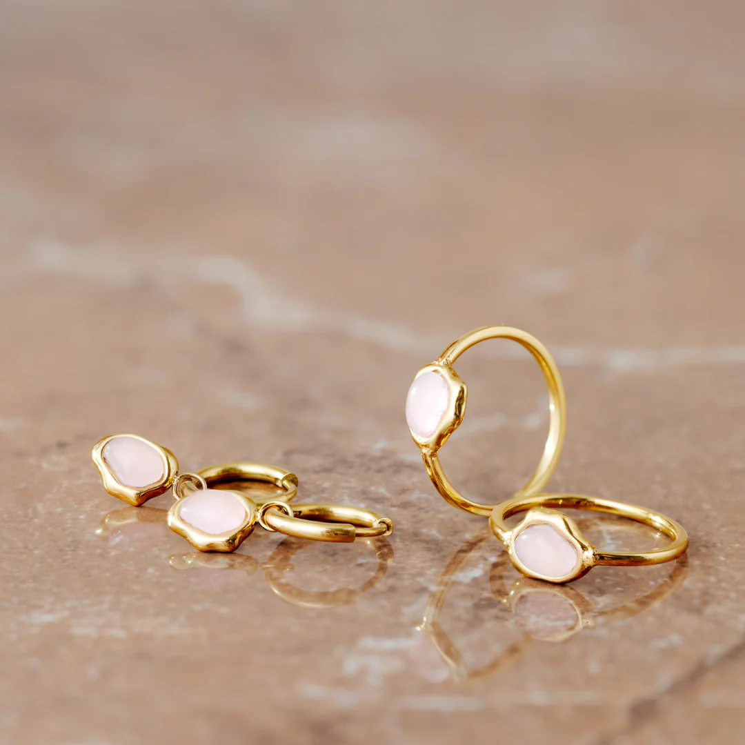 Lively Lisa Hoop Set Small Rose Gold - Image 3