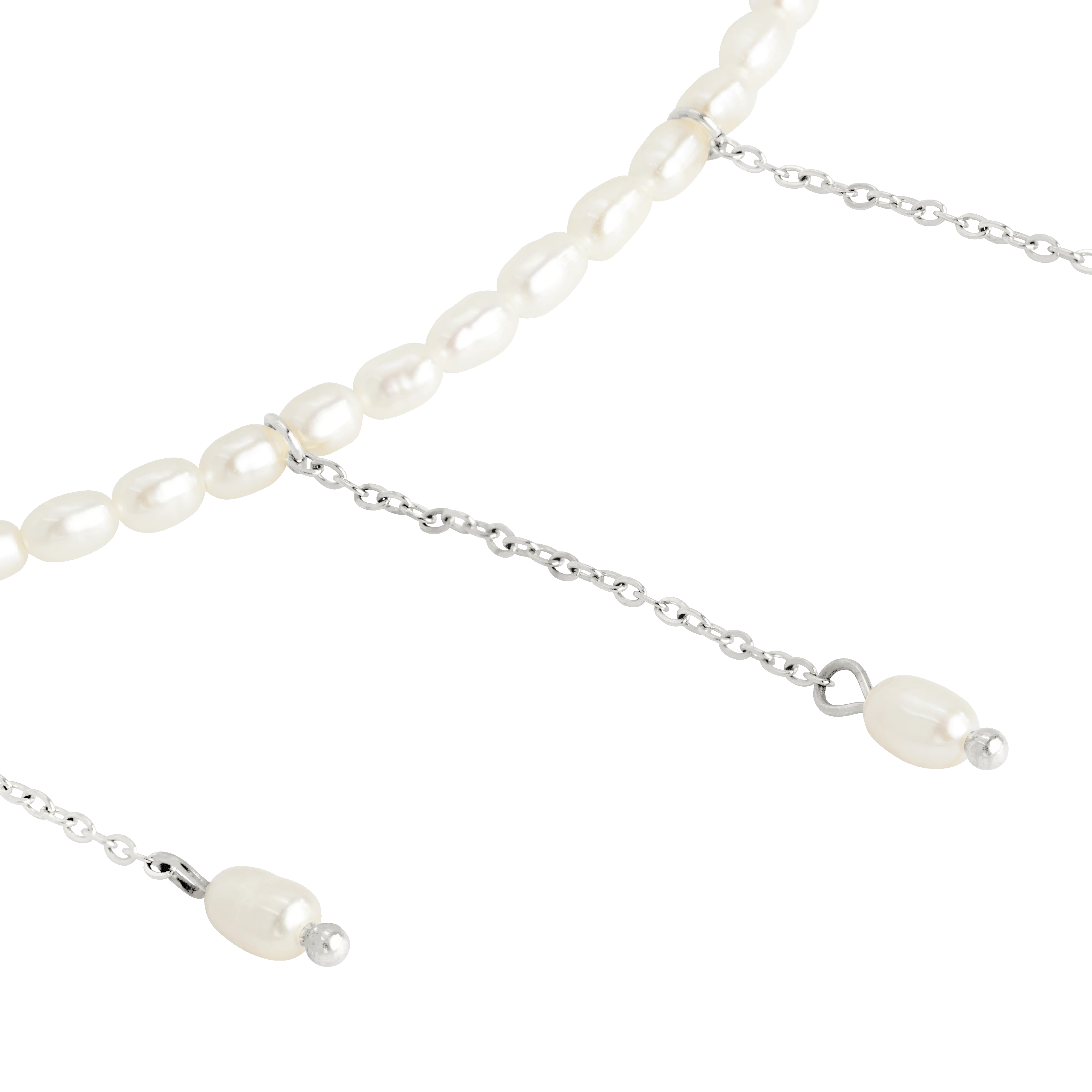 Lolas Love Pearl Power Necklace Silver - Image 3