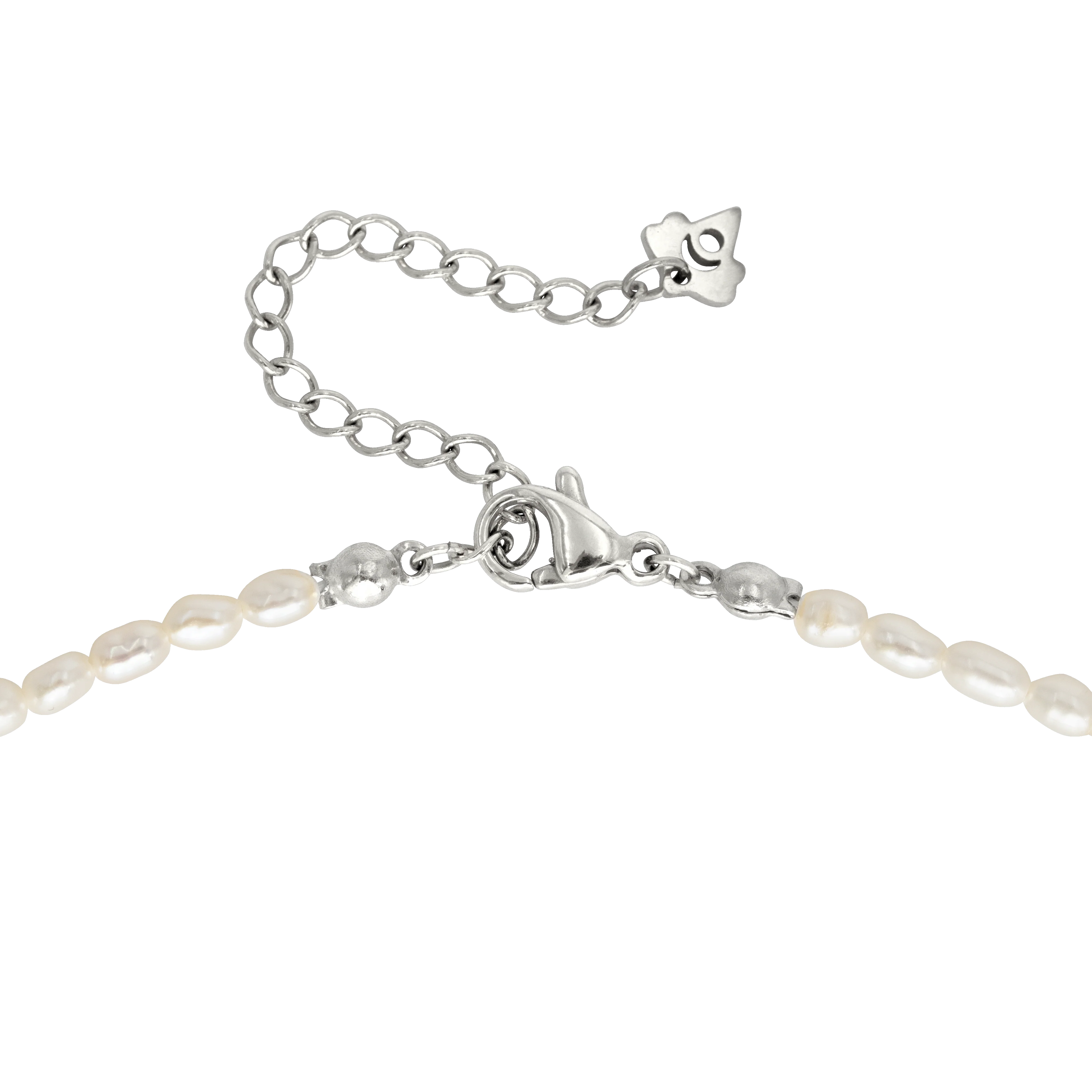 Lolas Love Pearl Power Necklace Silver - Image 4