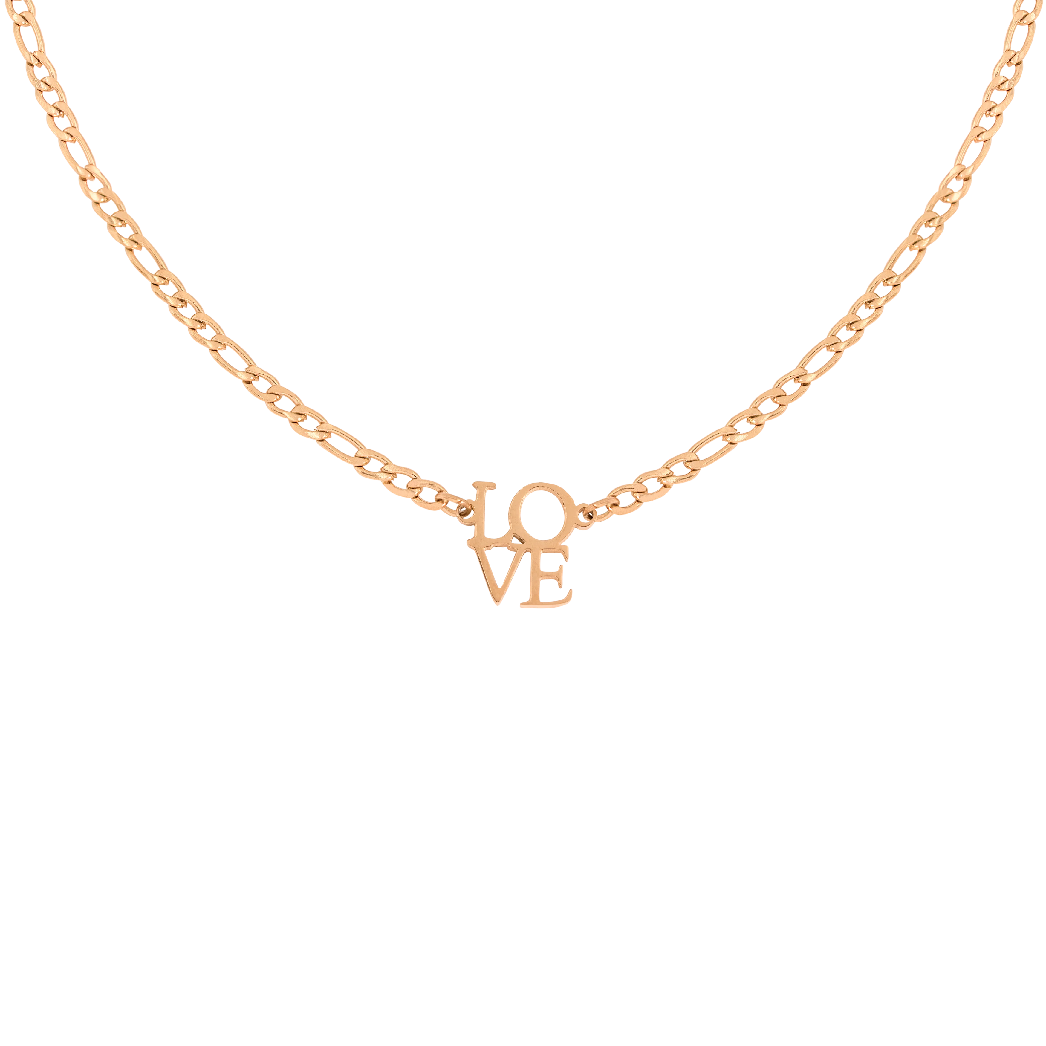 Lots of Love Necklace Rose Gold