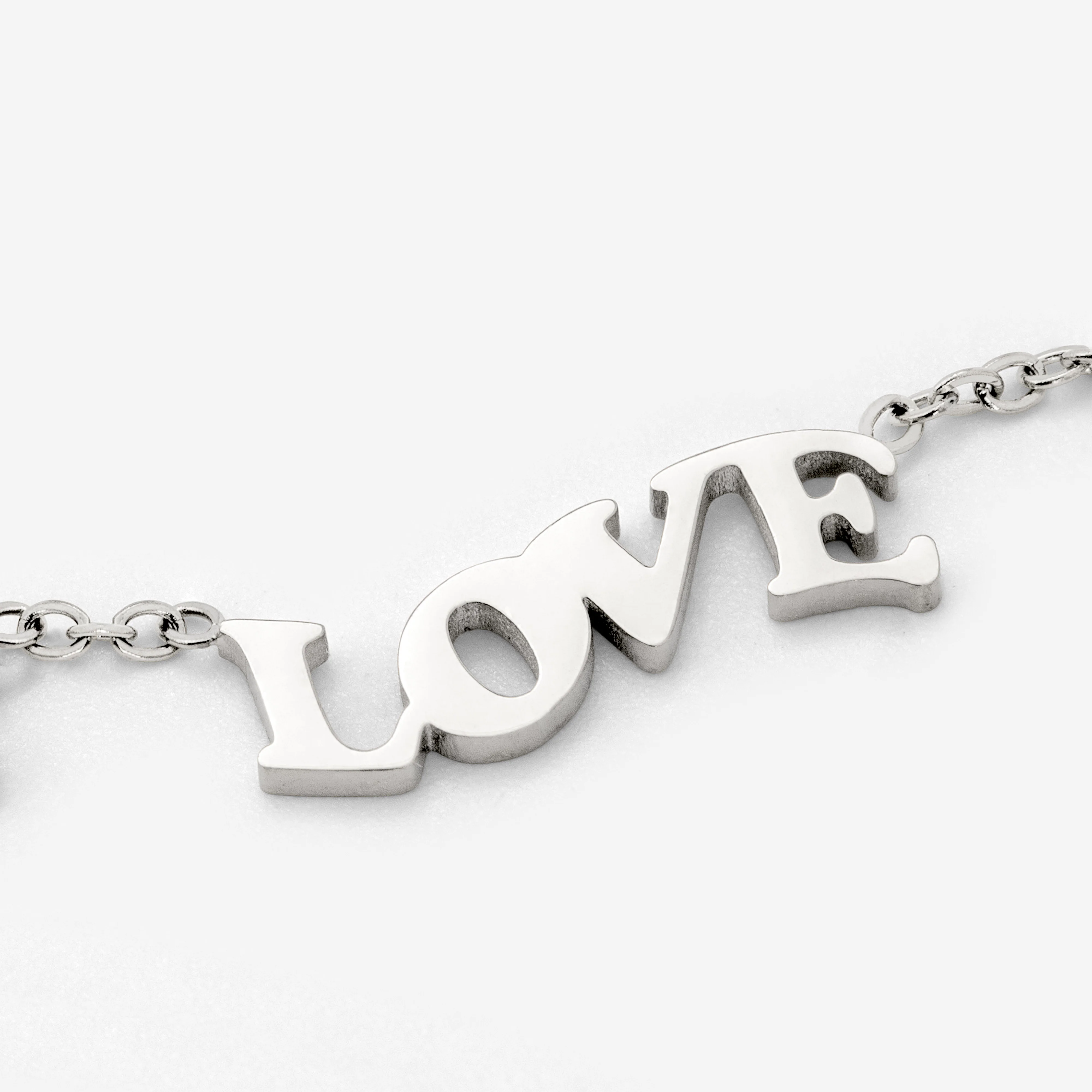 Love is Love Necklace Silver - Image 3