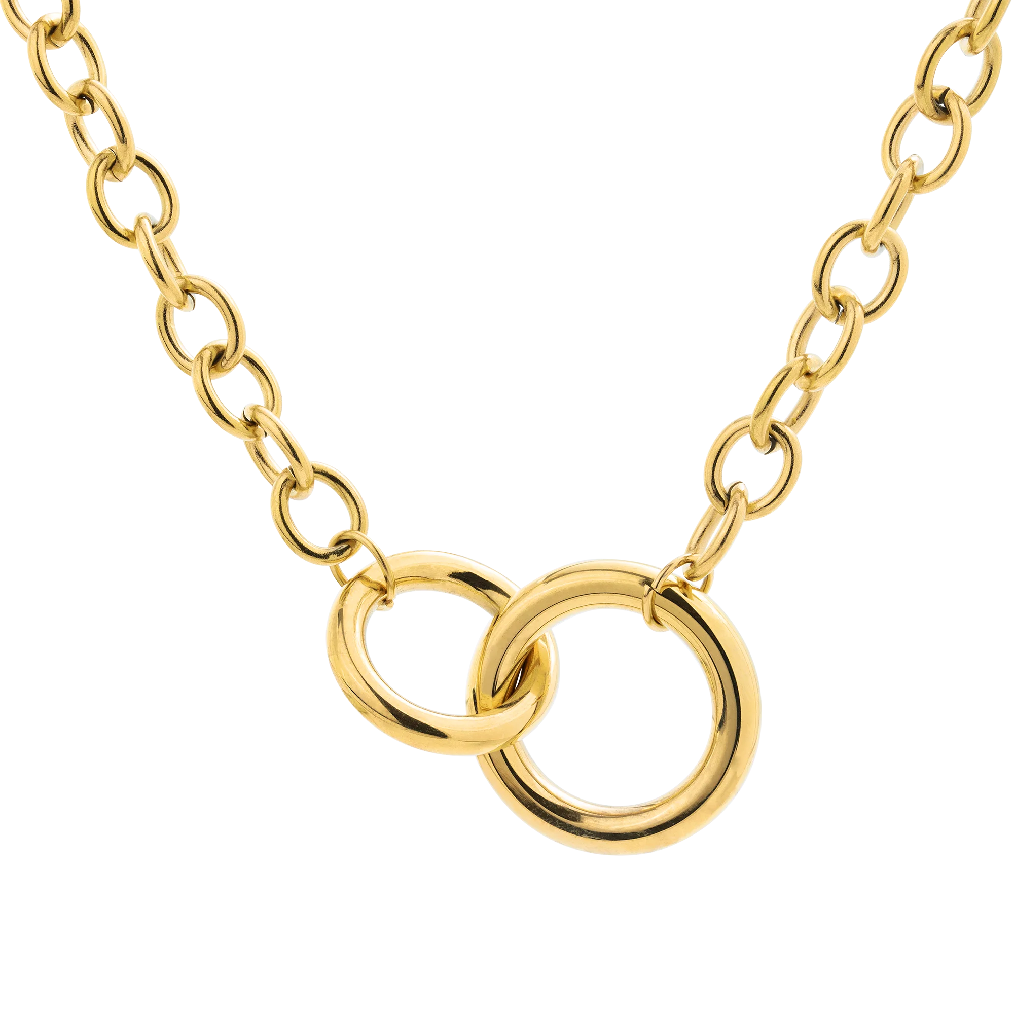 Love Me a Link Necklace Gold