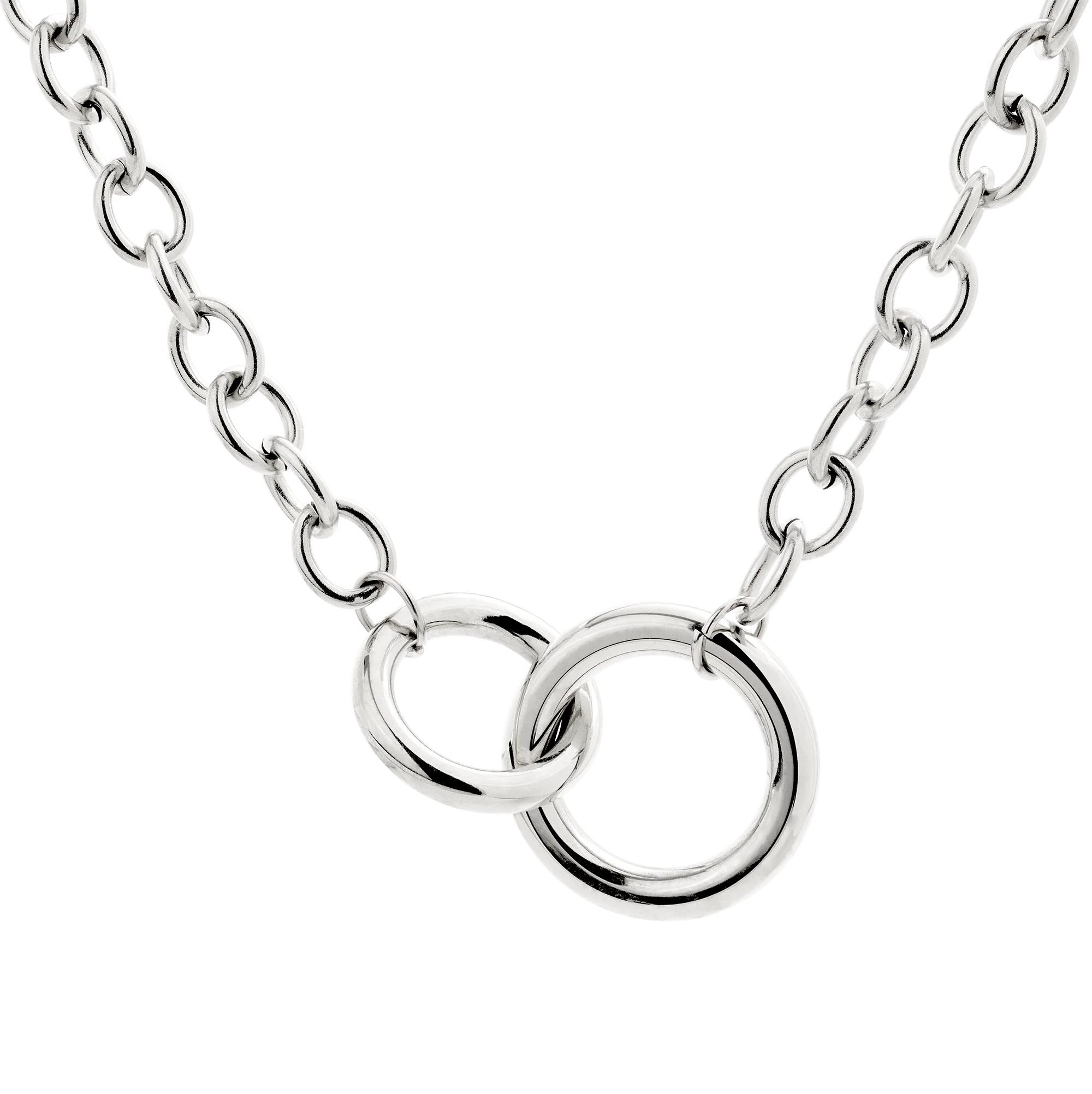 Love Me a Link Necklace Silver