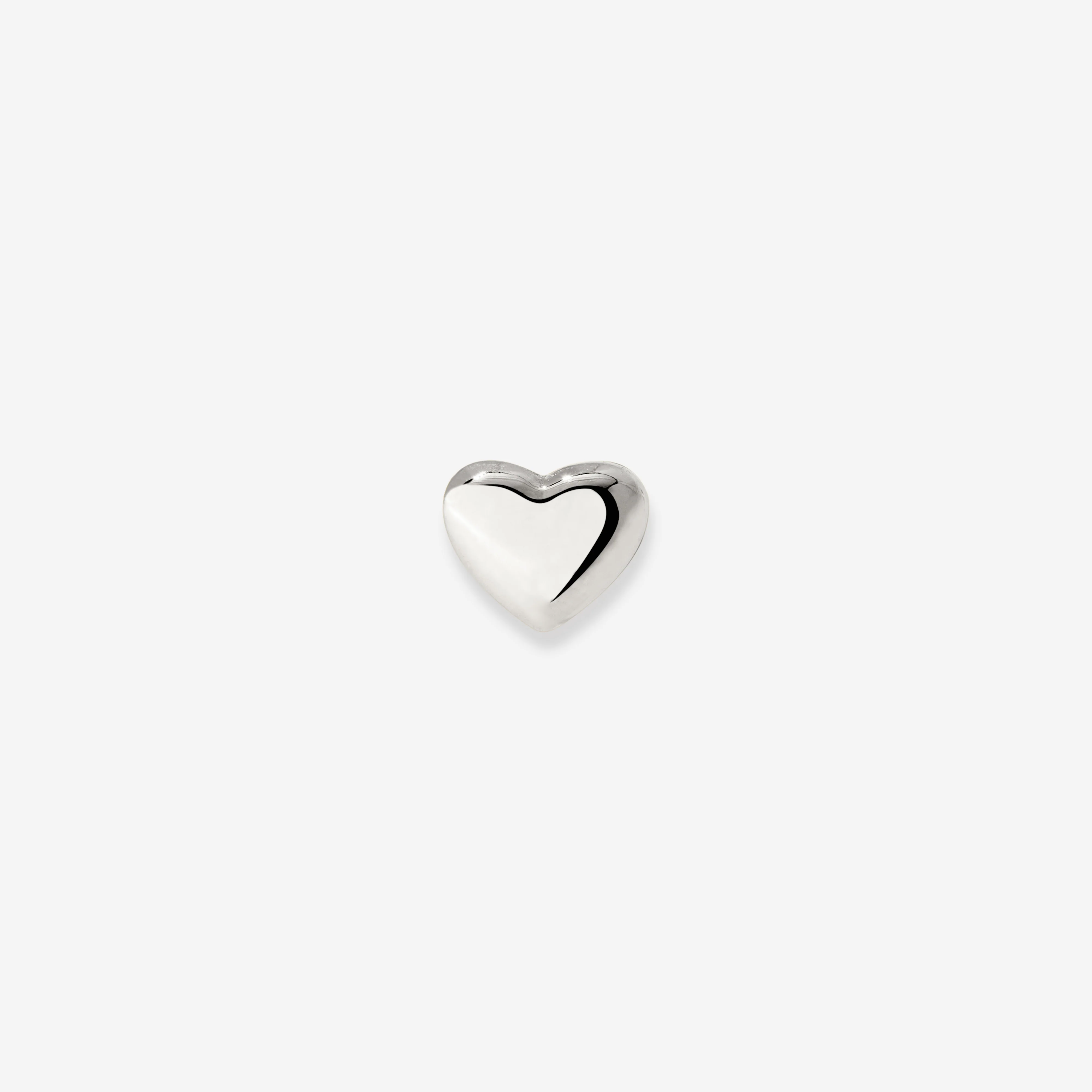 Lovely Heart Piercing Stud Silver - Image 3