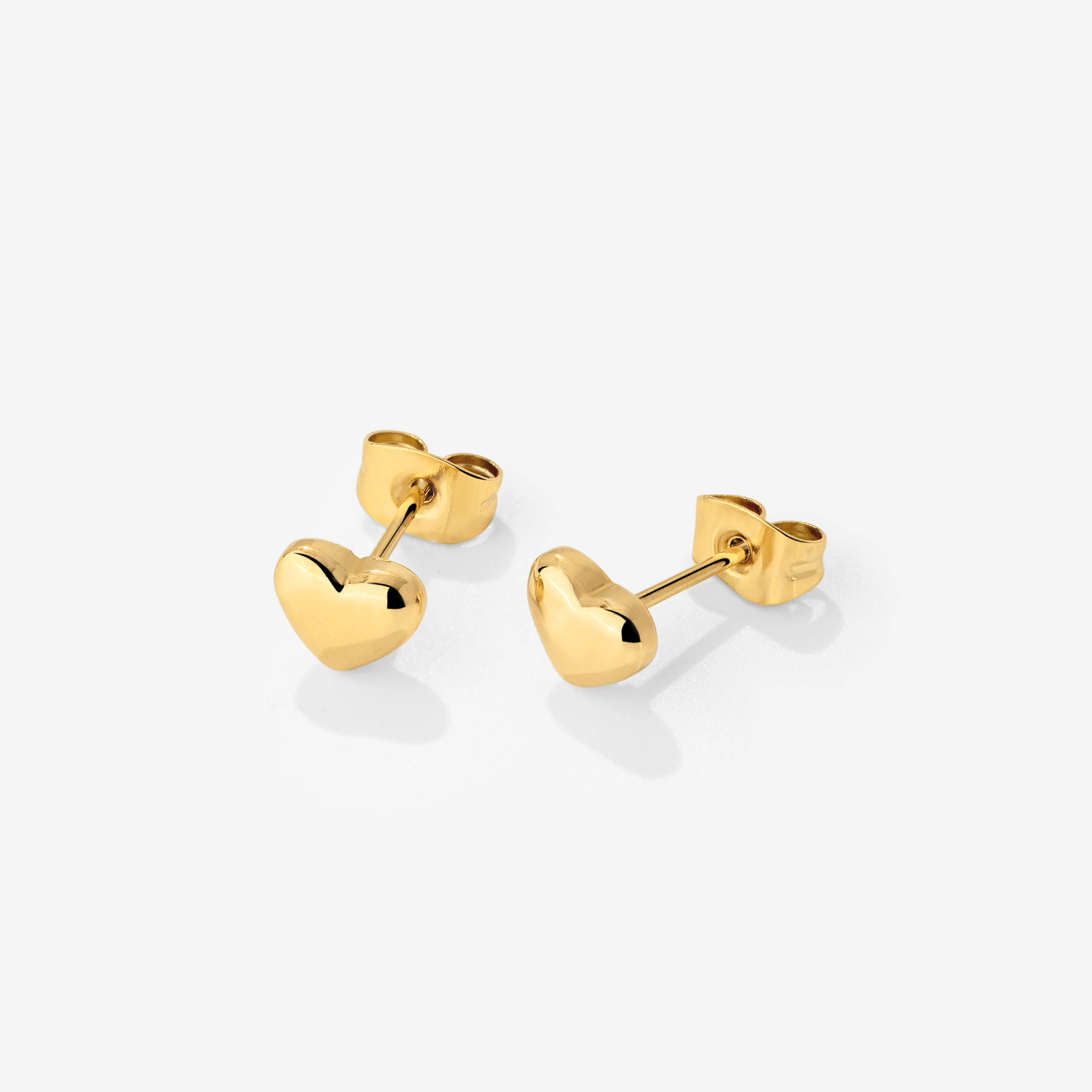 Lovely Heart Studs Gold - Image 3