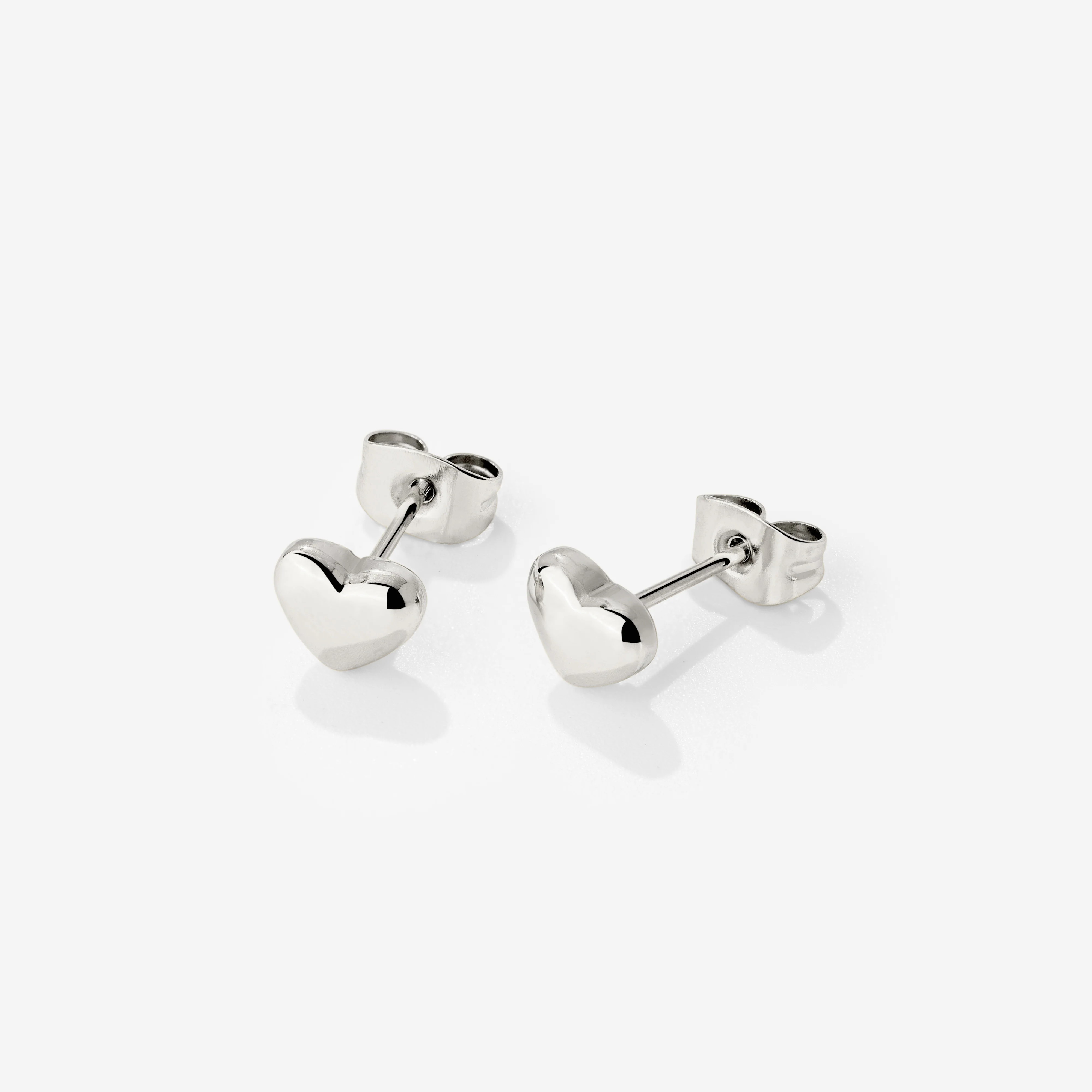 Lovely Heart Studs Silver - Image 3
