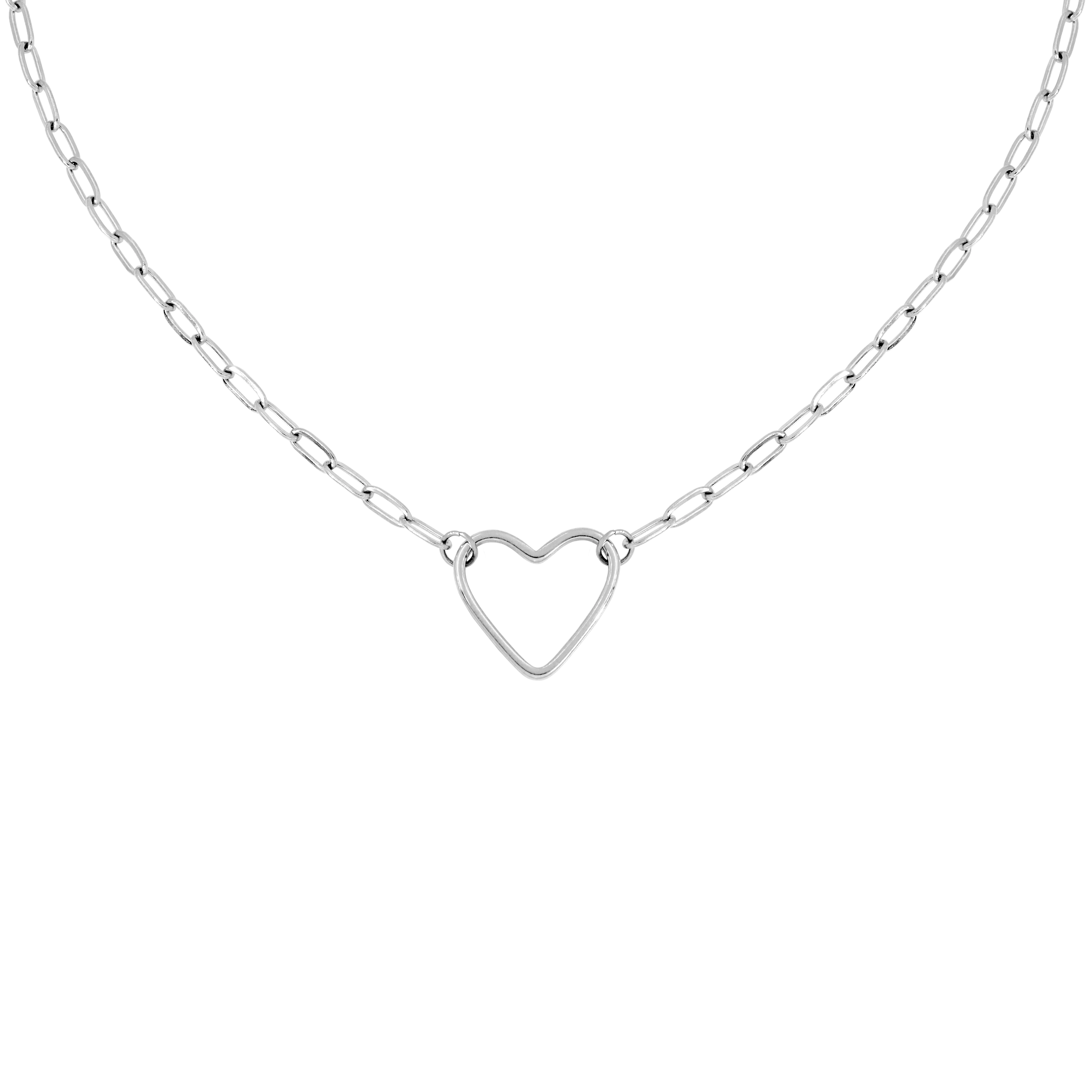 Loving Heart Necklace Silver
