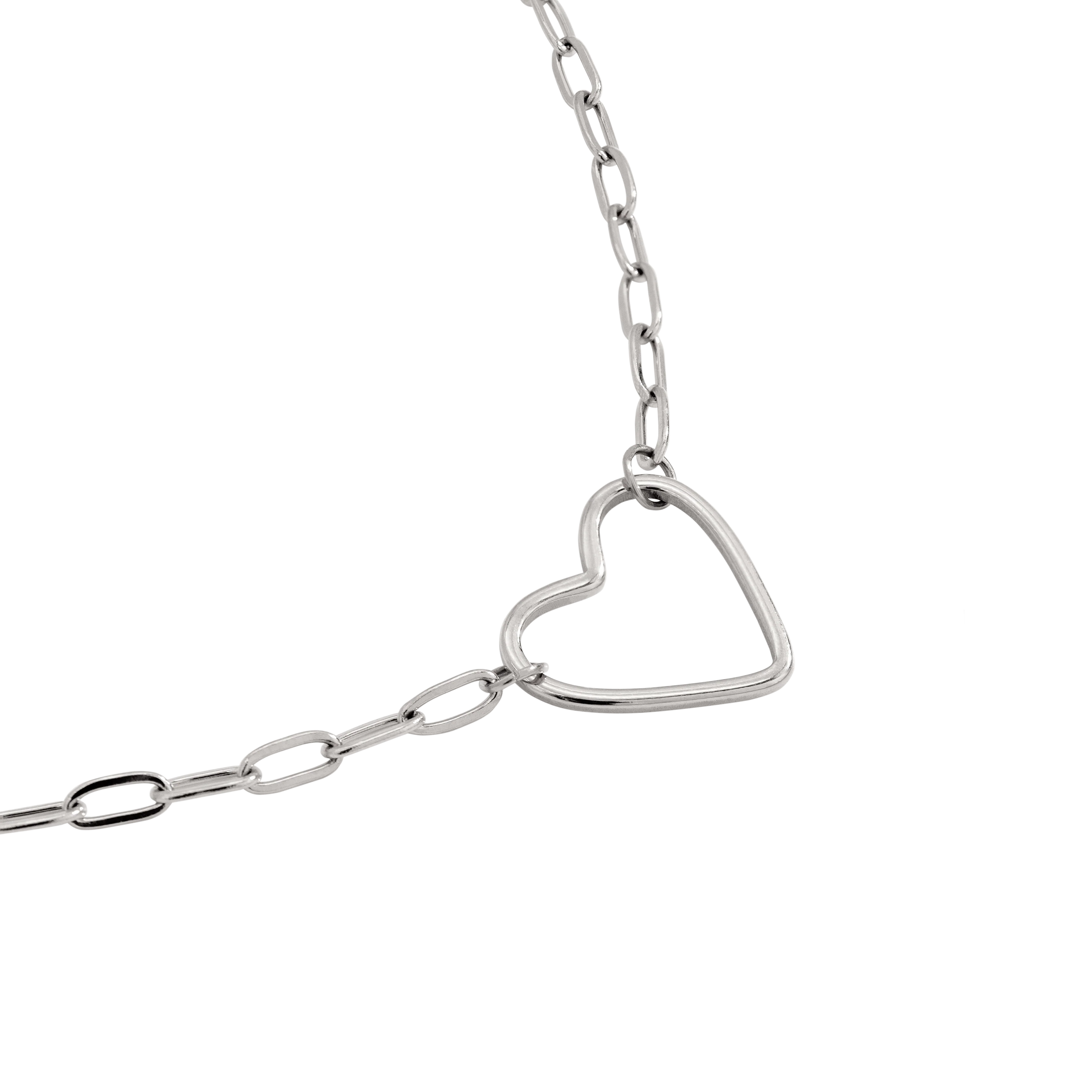 Loving Heart Necklace Silver - Image 3