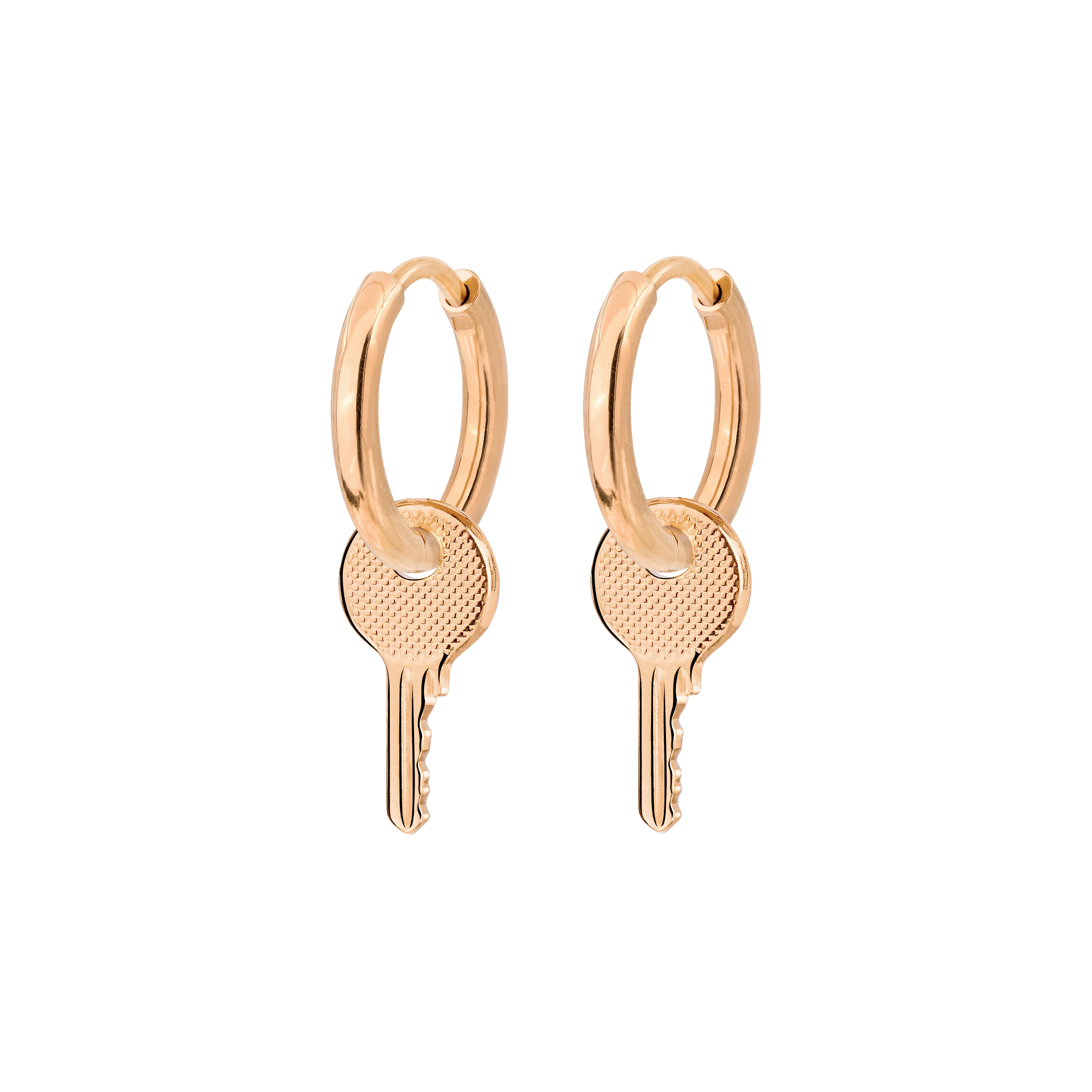 Low-key Hoop Set Small Rose Gold