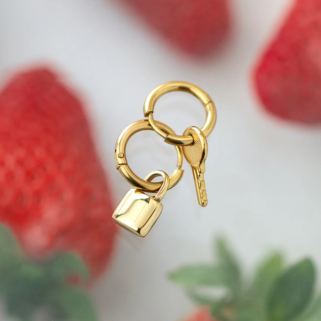 Low-key Hoop Set Small Rose Gold - Image 3
