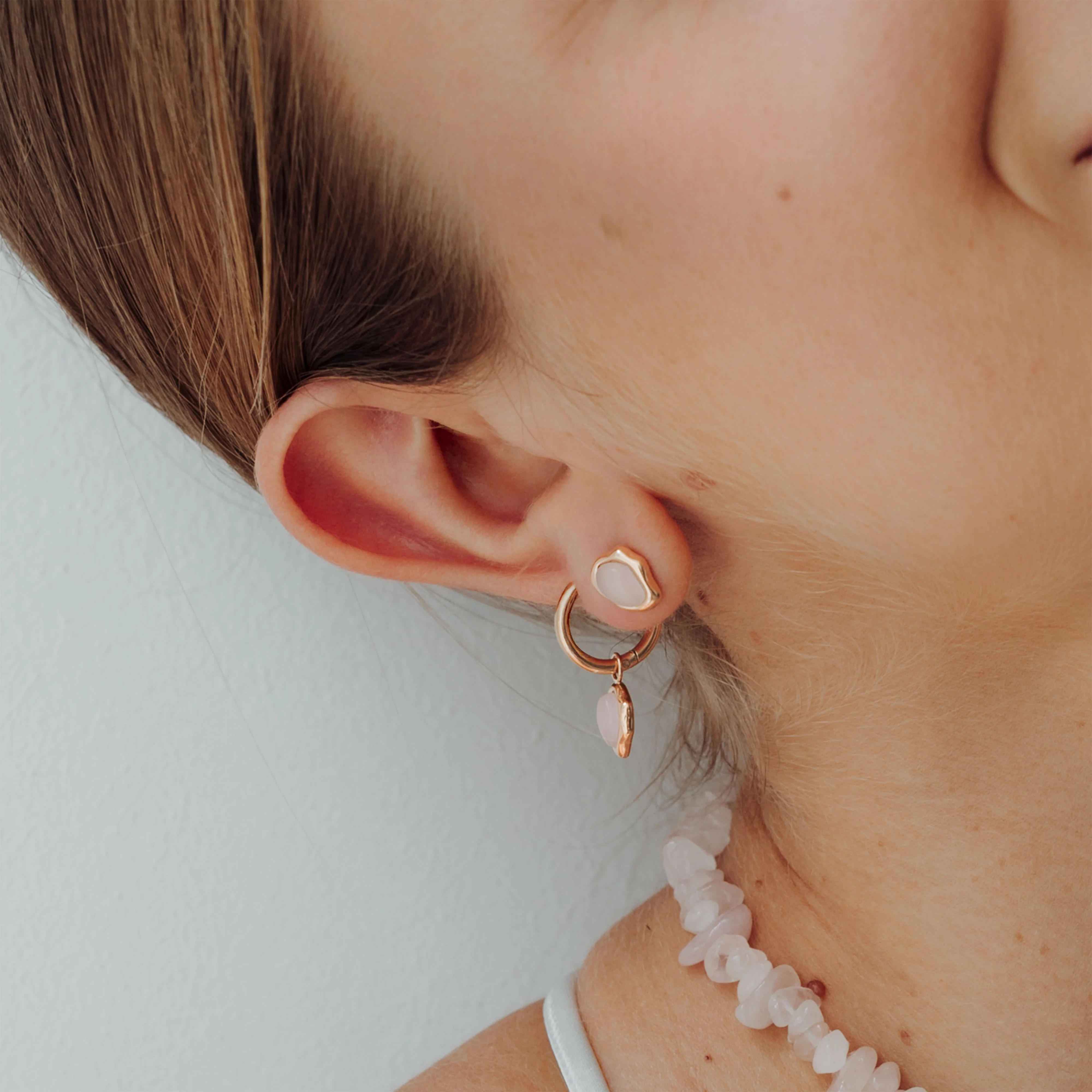 Loyal Lien Studs Rose Gold - Image 2