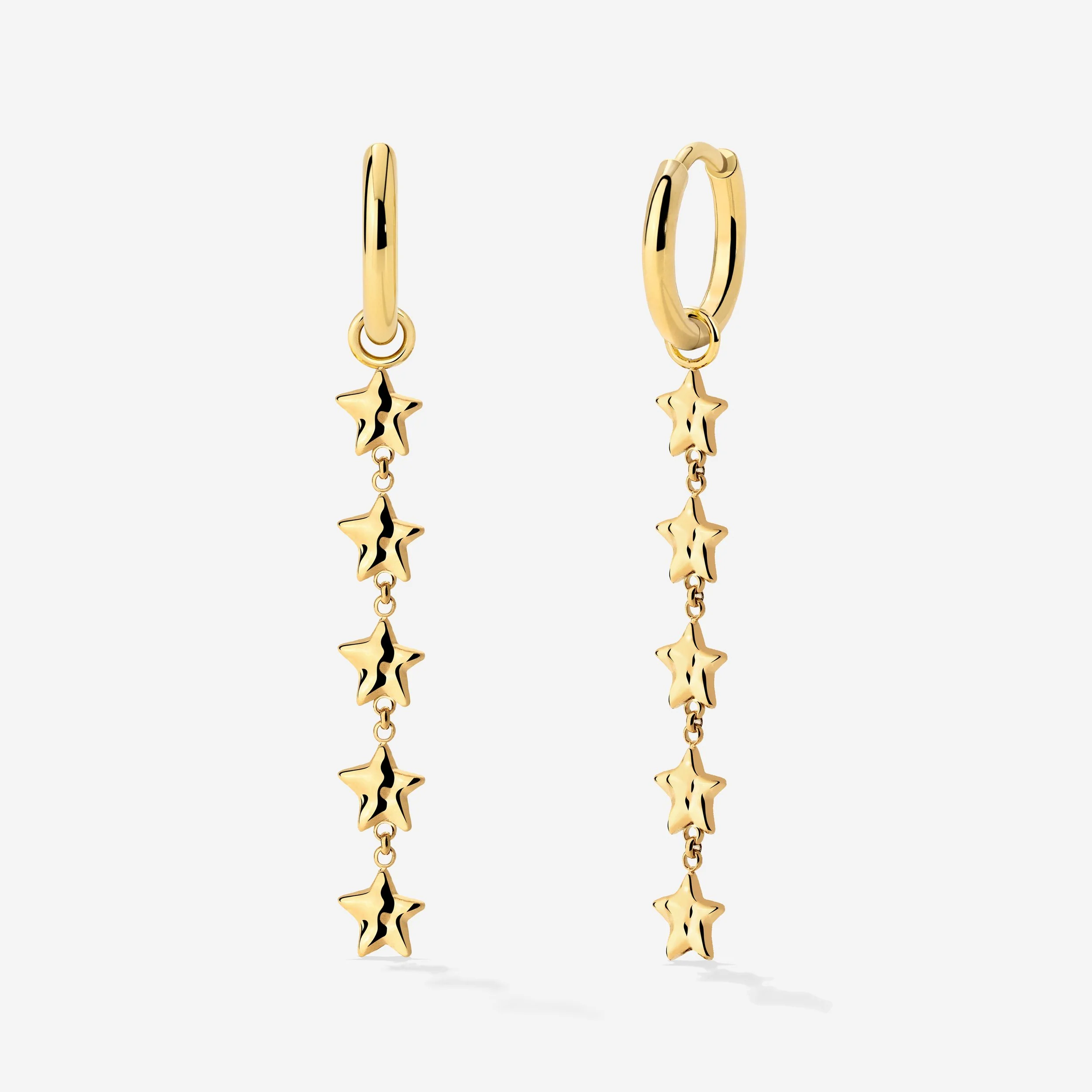 Luminaries Hoop Set Small Stud Earrings Gold