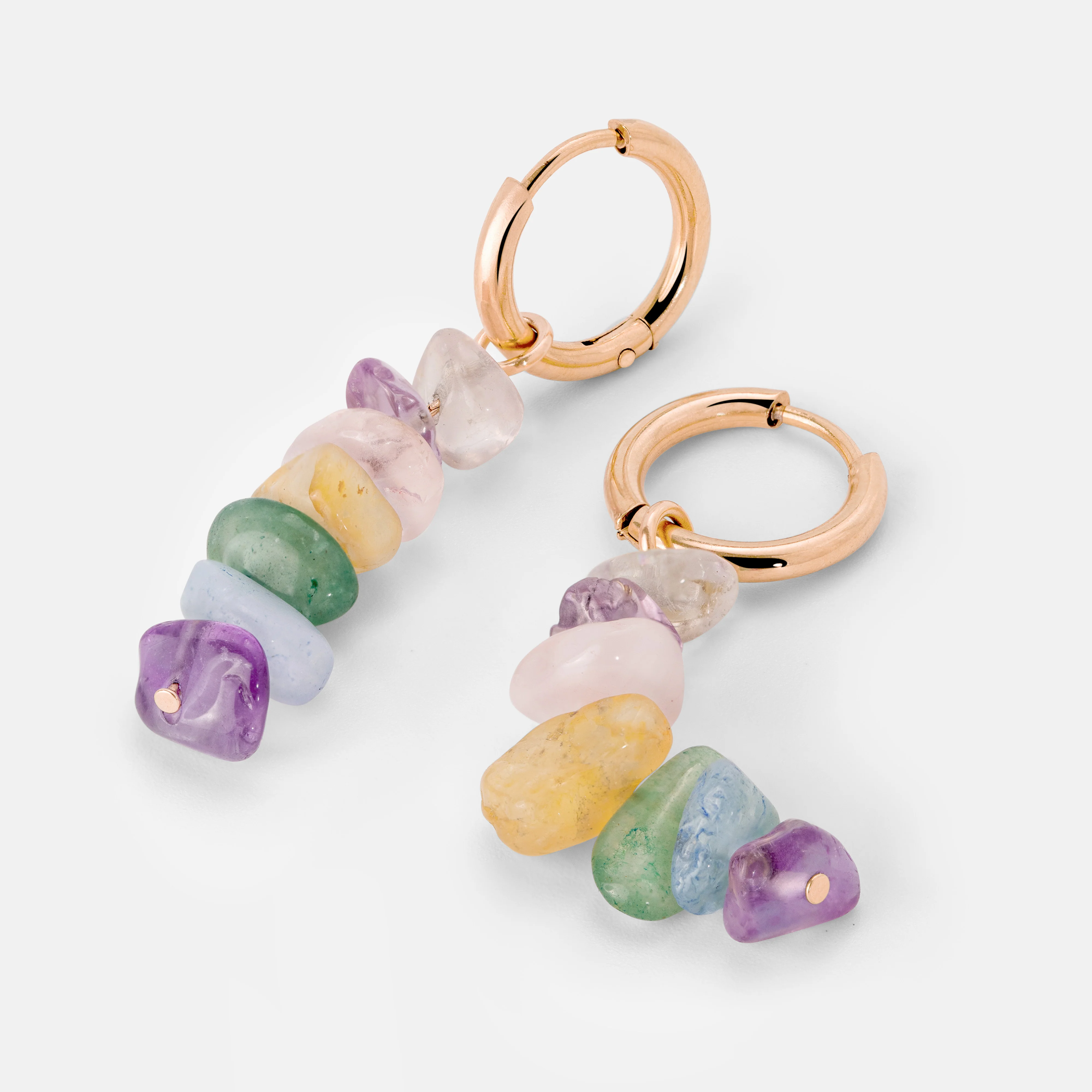 Luminous Lisy Hoop Set Small Rose Gold - Image 3