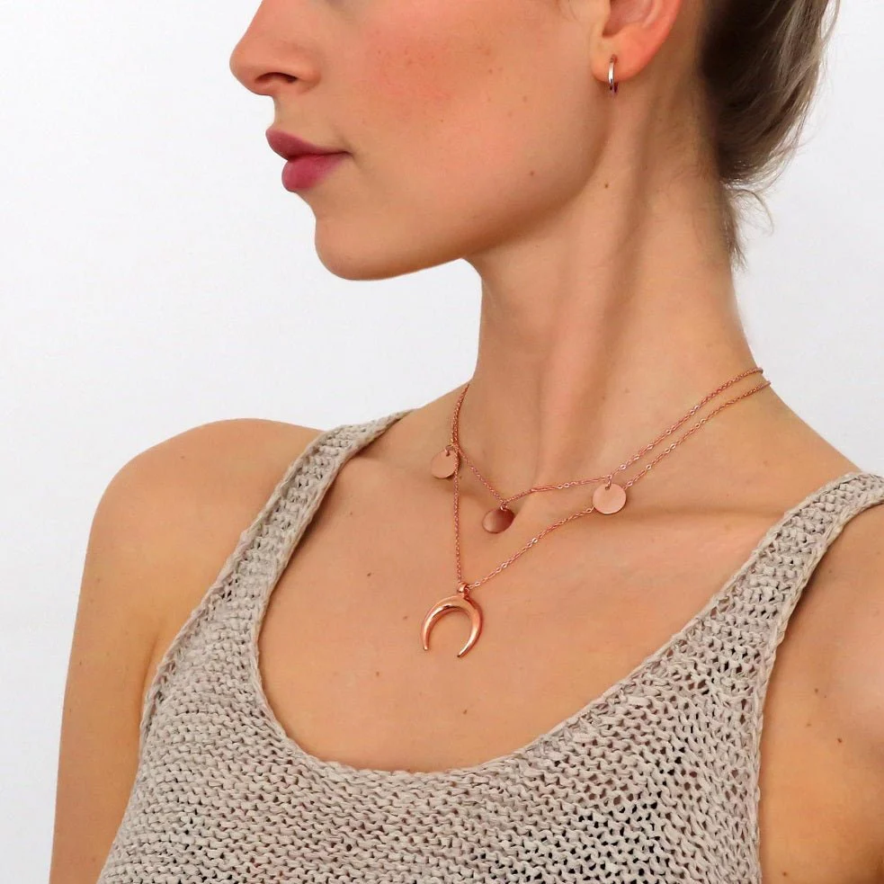 Luna Necklace Rose Gold - Image 2